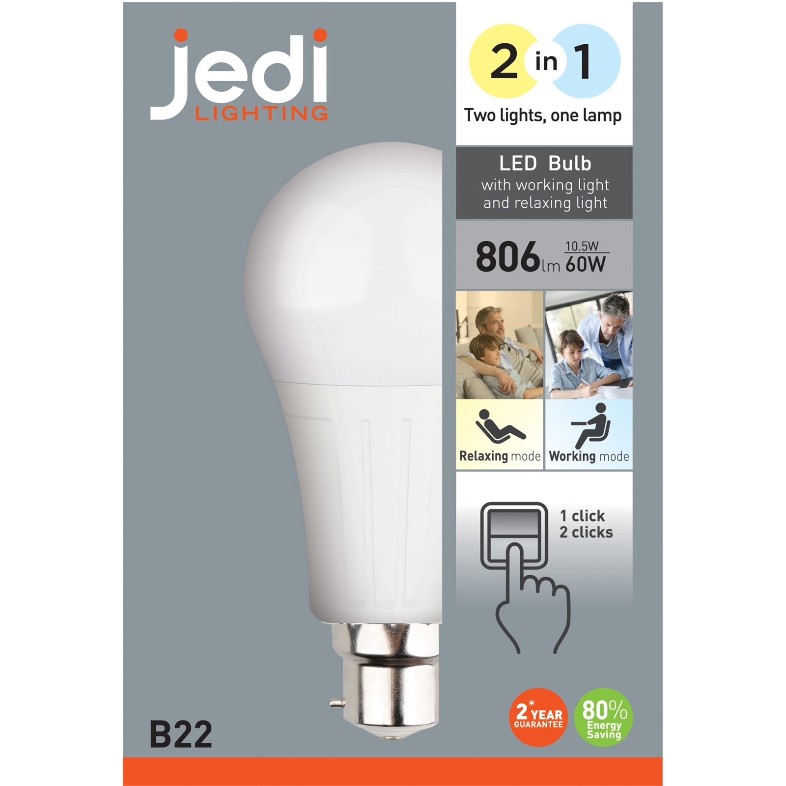 JEDI 10.5W 2 in 1 LED Bulb Bunnings Australia