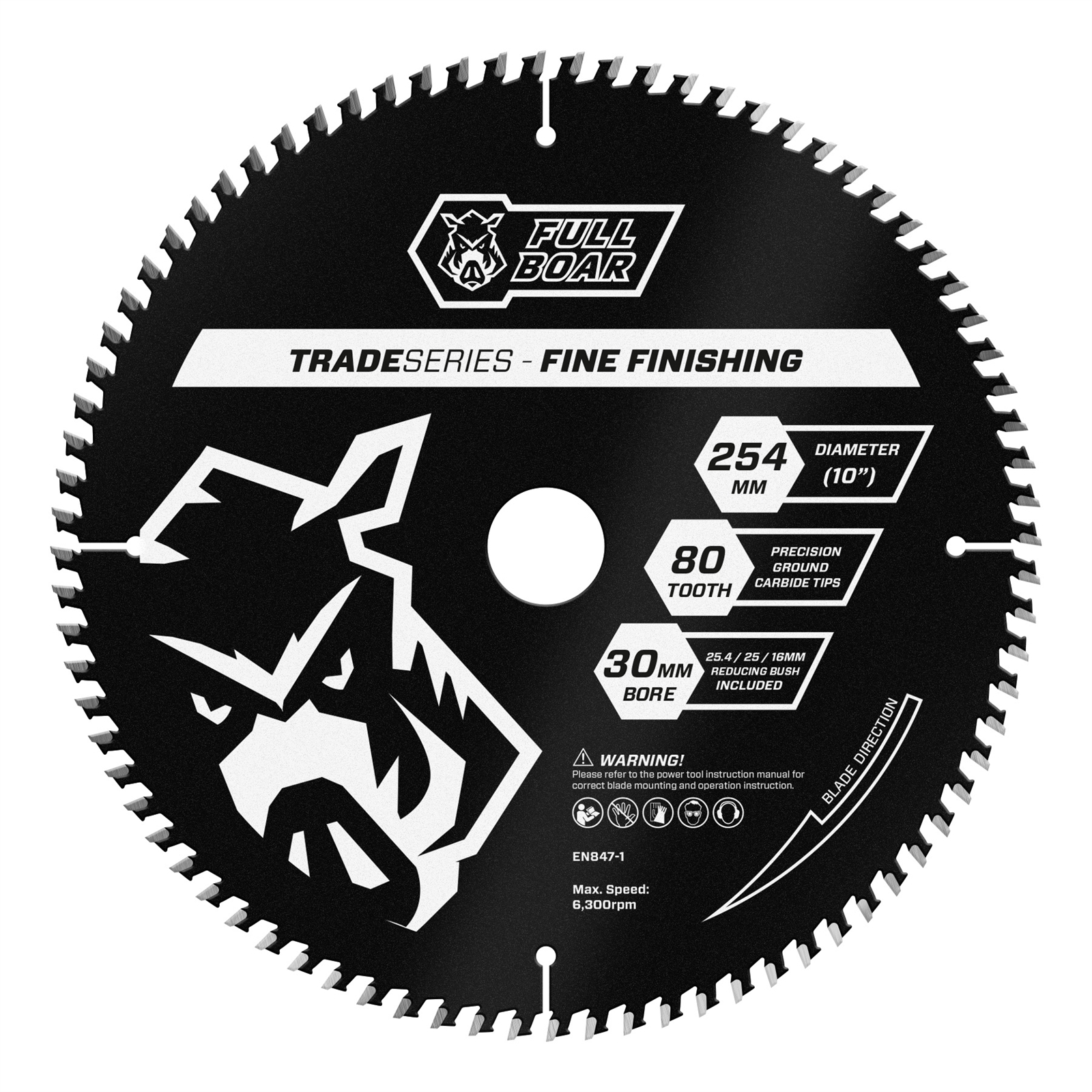 Full Boar 254mm 80T Trade Series Mitre Saw Blade Bunnings Australia