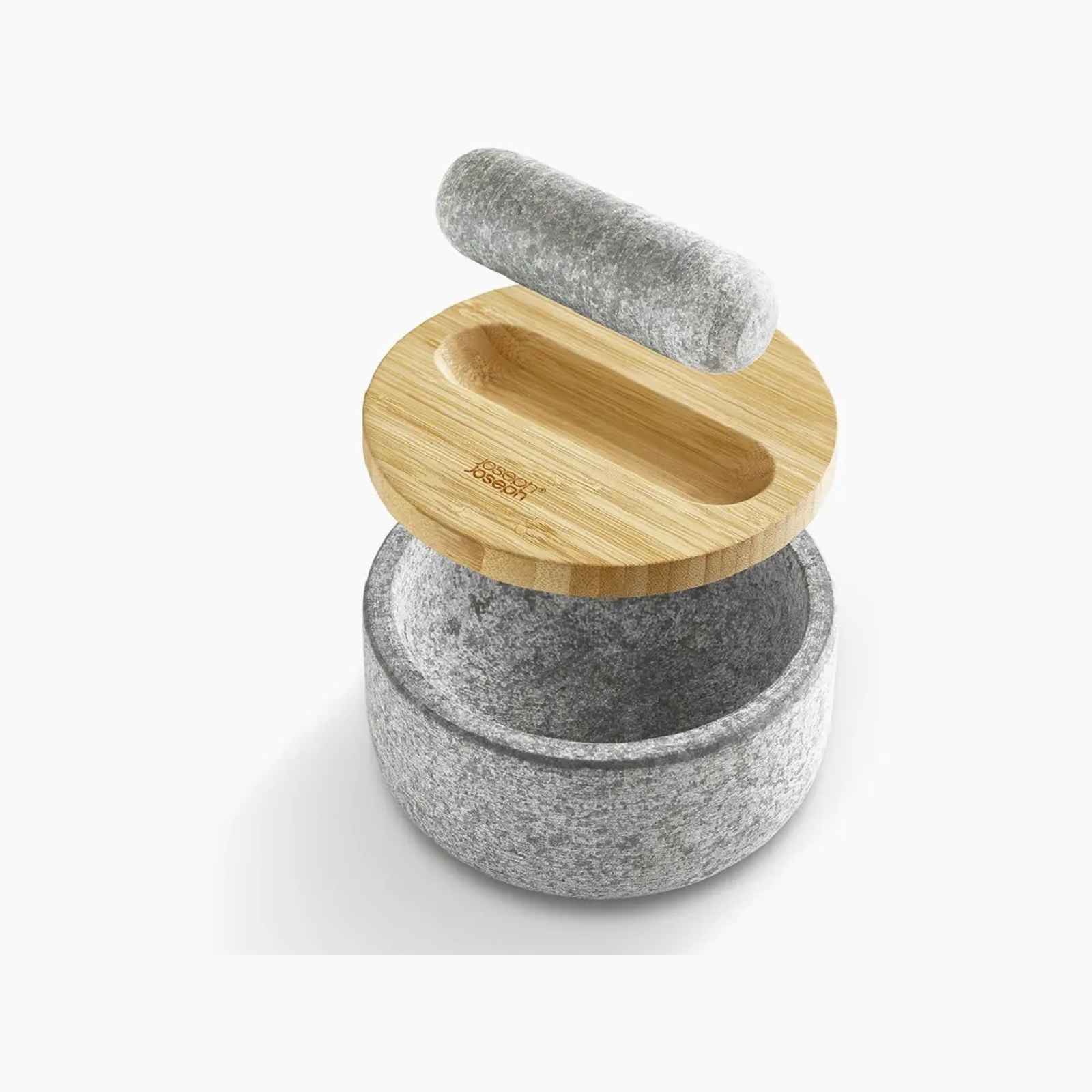 Joseph Joseph Dash Mortar and Pestle with Bamboo Lid Bunnings Australia