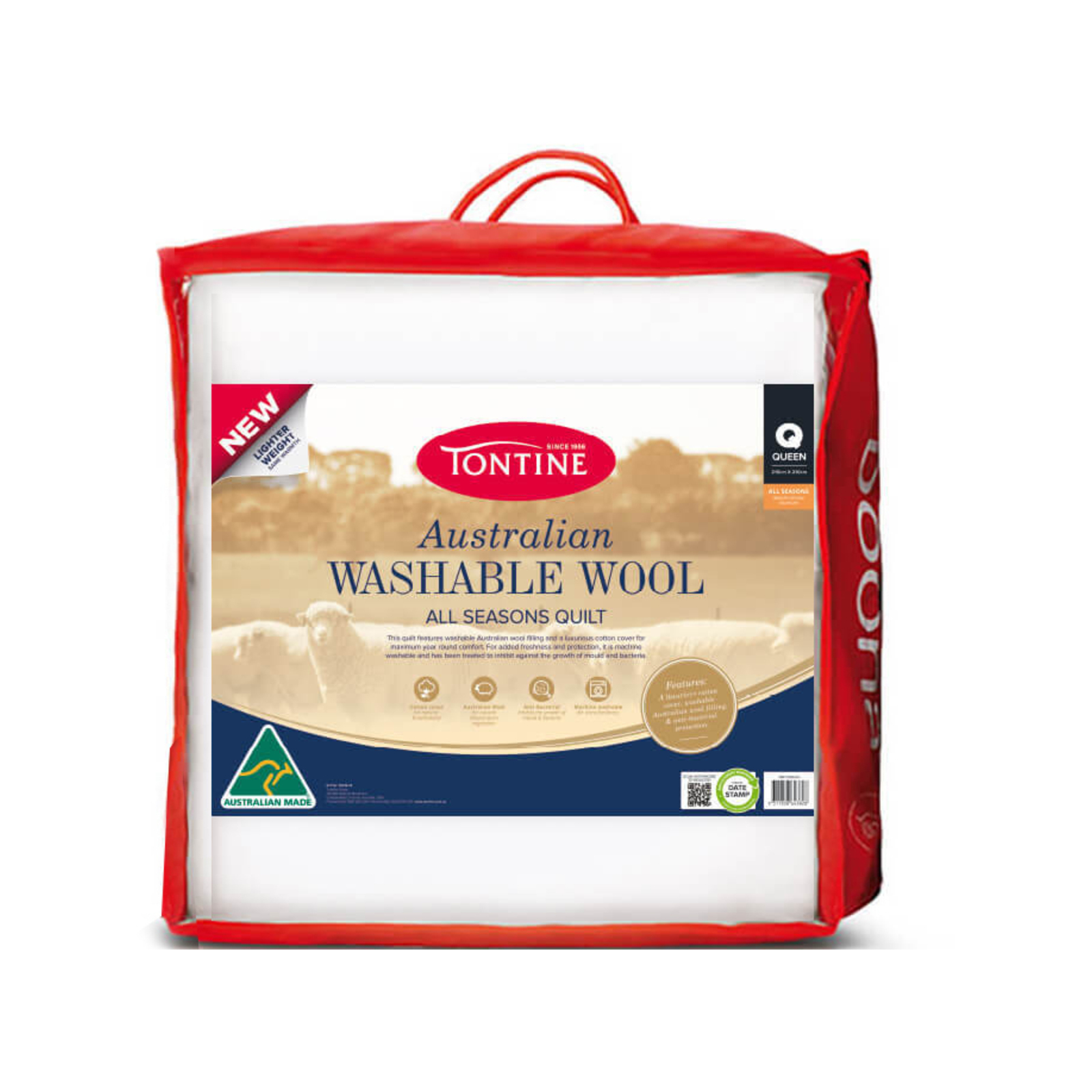 Tontine Australian Washable Wool Quilt All Seasons King Bed