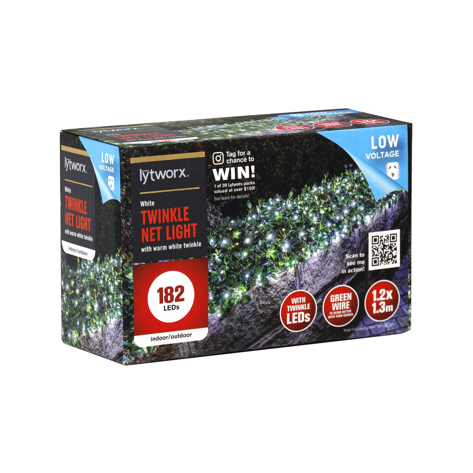 Lytworx Twinkle Net Light Warm White 182pk Bunnings Australia