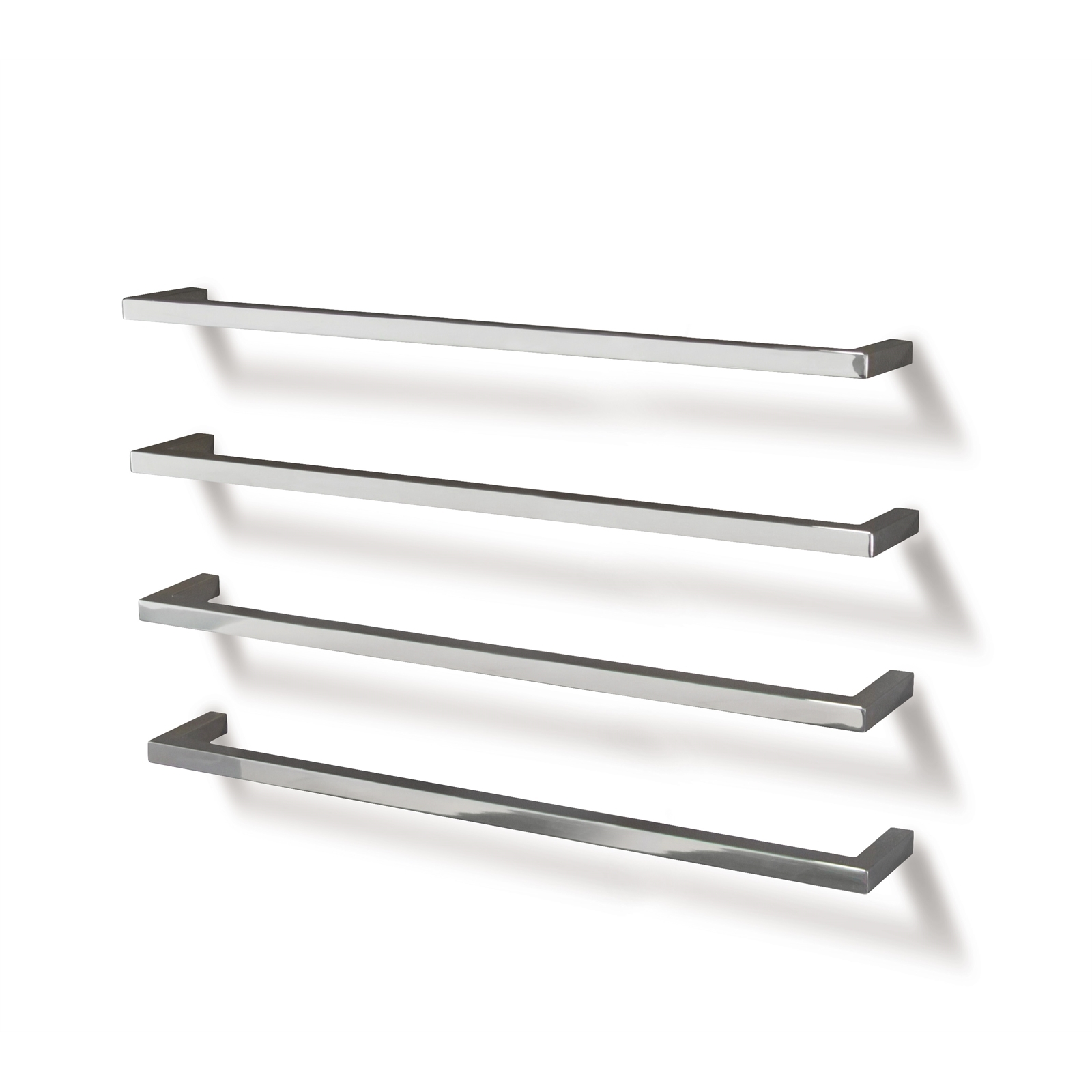 Forme 850mm Single Bar Heated Towel Rail Square Bunnings Australia