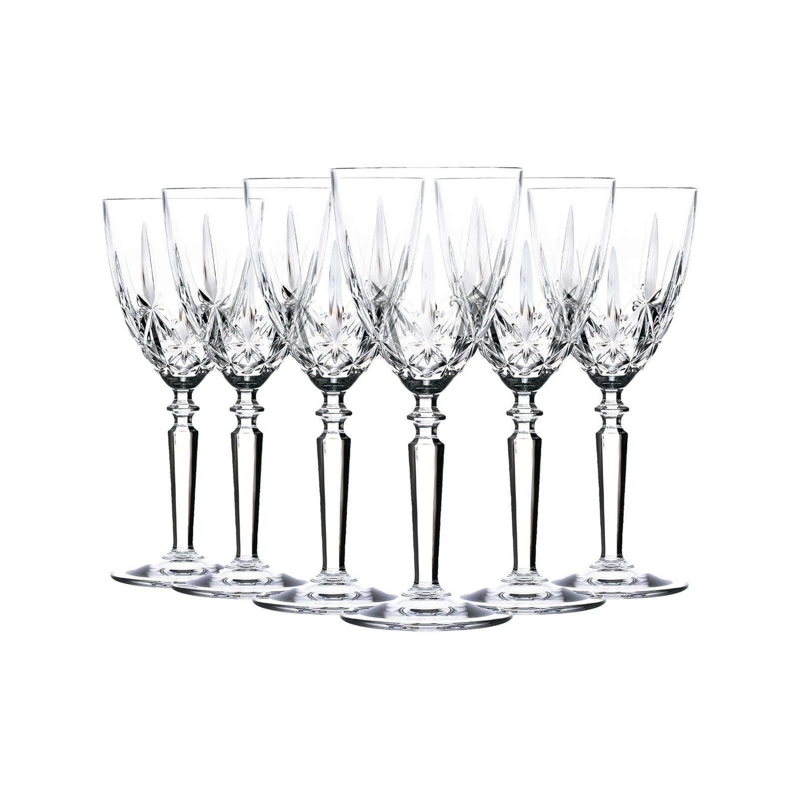RCR Crystal Orchestra Cut Glass Wine Glasses Goblets Set 290ml Pack