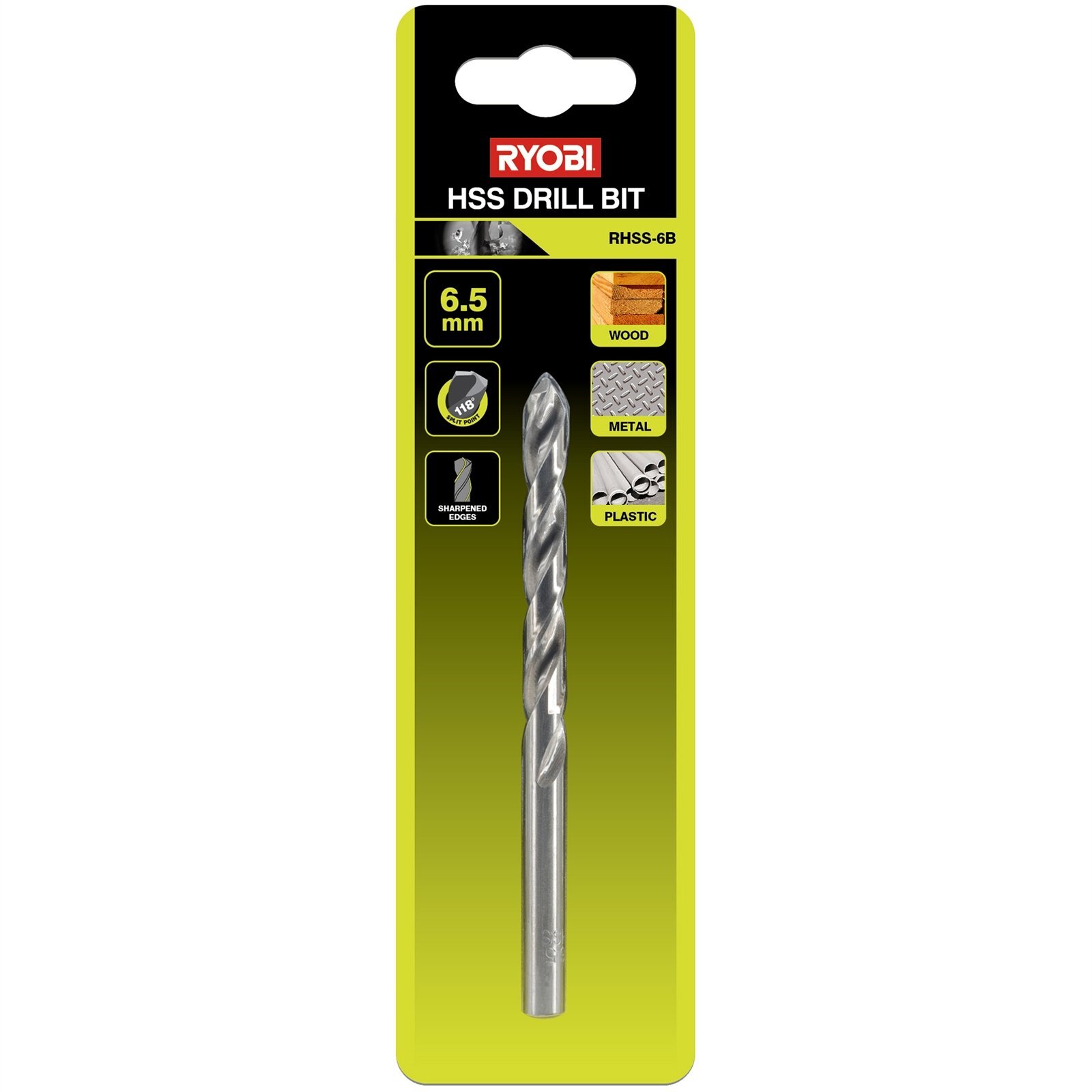 Ryobi 6.5mm HSS Drill Bits - Bunnings Australia