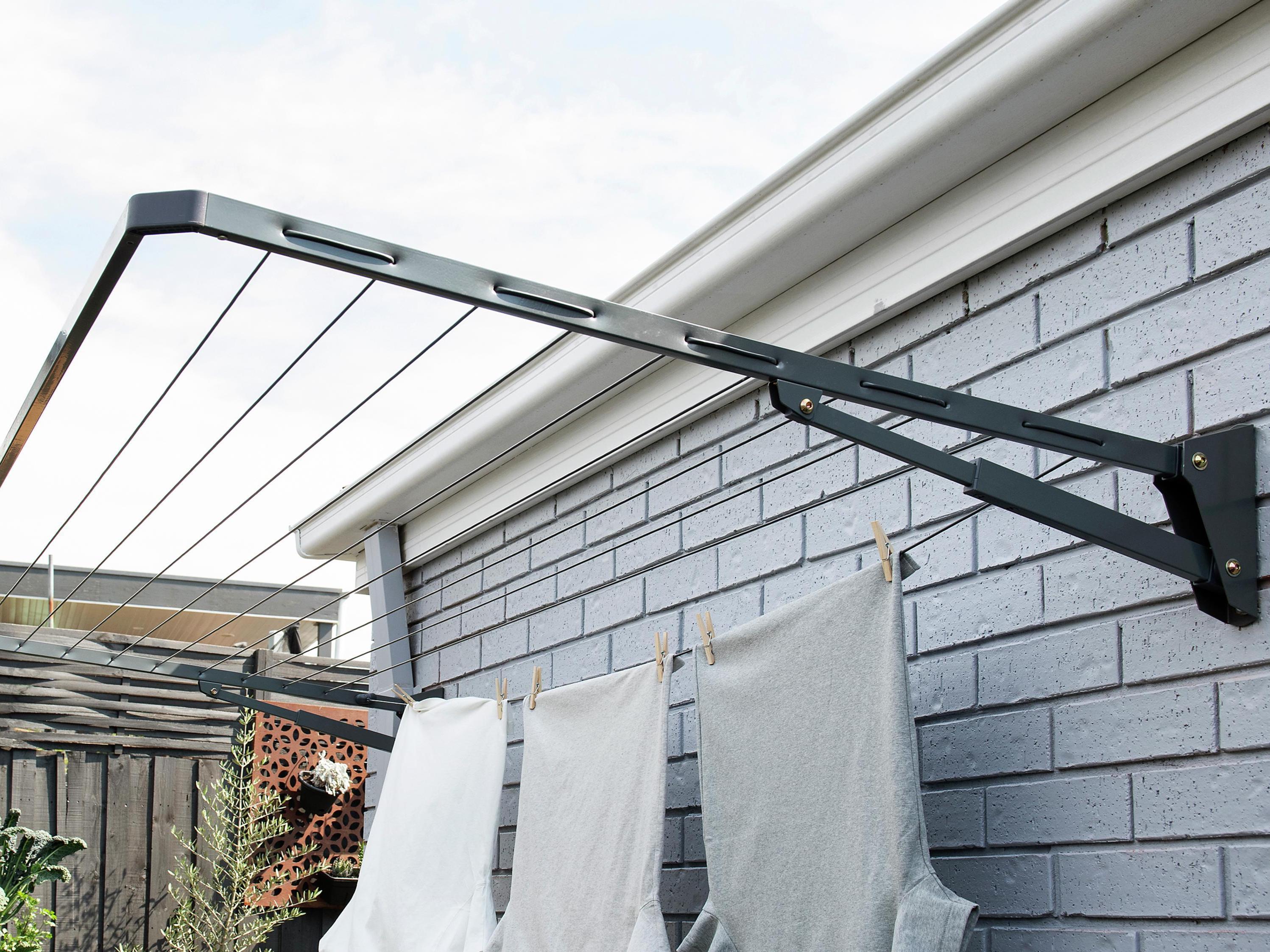 How To Install a Wall-Mounted Clothesline - Bunnings Australia