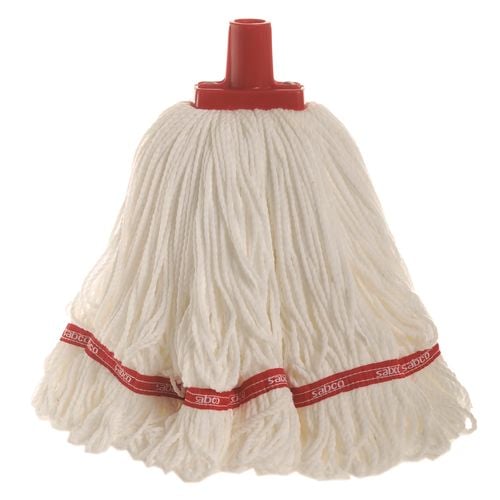 Sabco Professional 350g Red Premium Grade Microfibre Round Mop Head