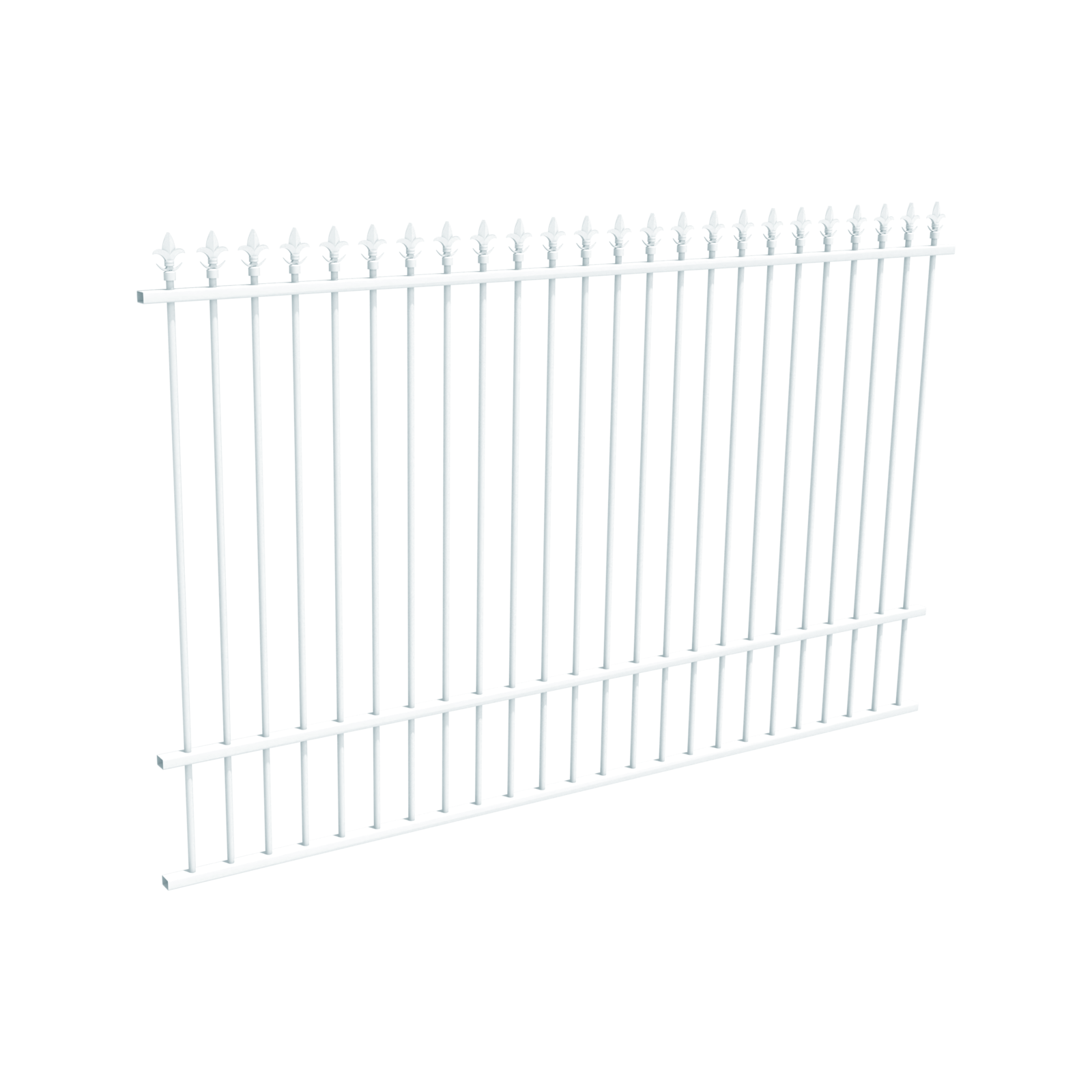 ProtectorAl 2400 mm W x 1500 mm H Pearl White Aluminium Pool Fence