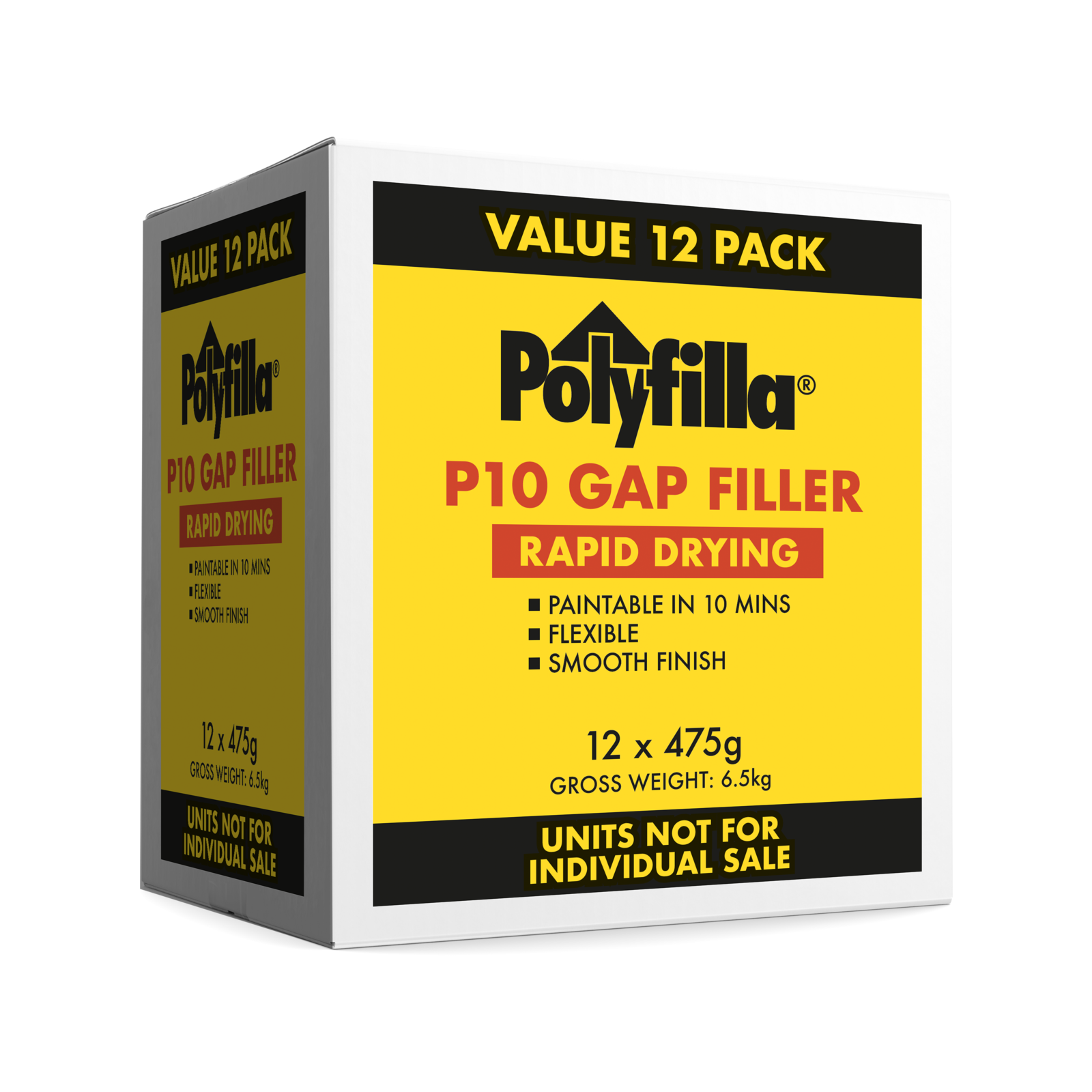 Polyfilla 475g P10 Rapid Dry Gap Filler 12 Pack Bunnings Australia
