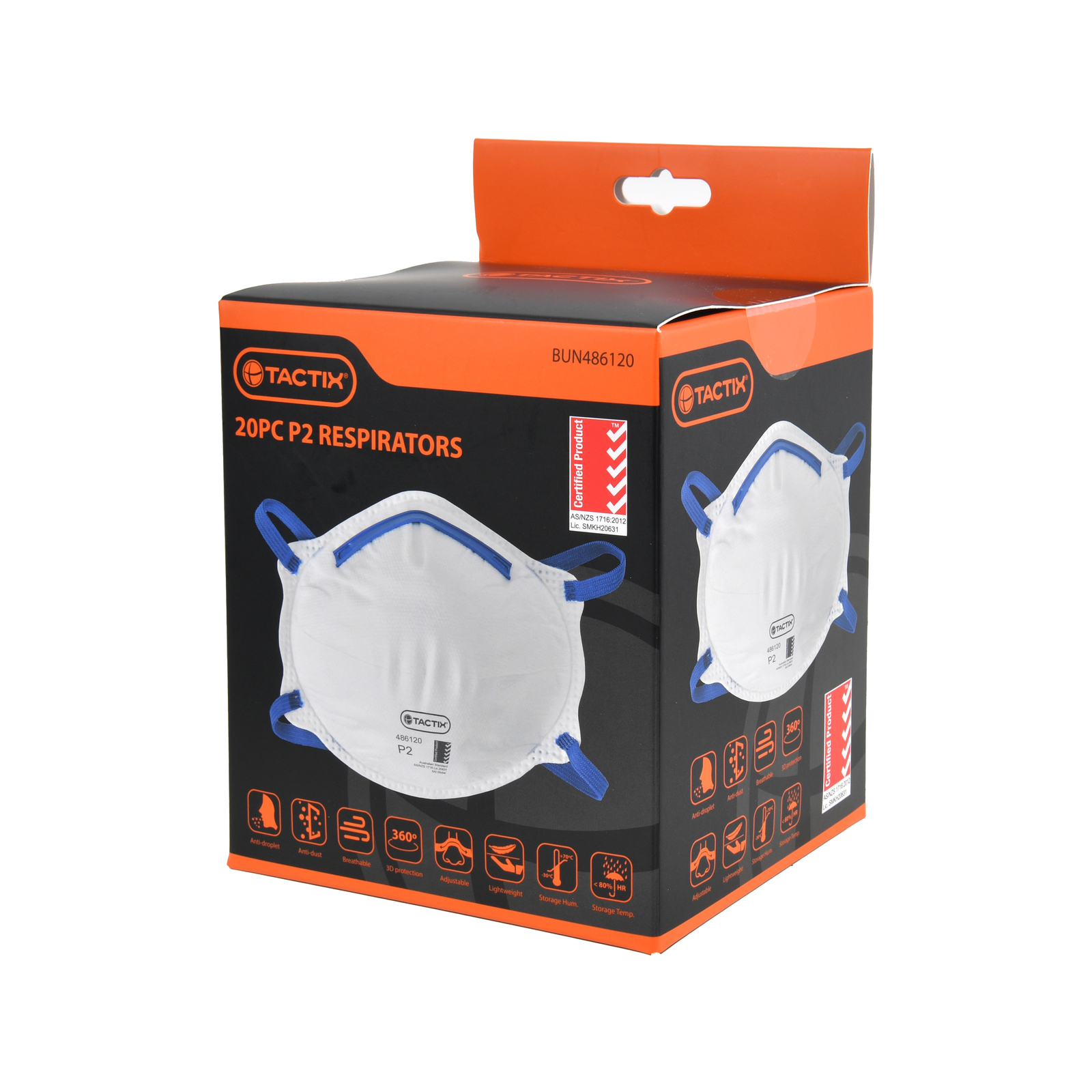 Tactix P2 Respirator 20 Pack Bunnings New Zealand
