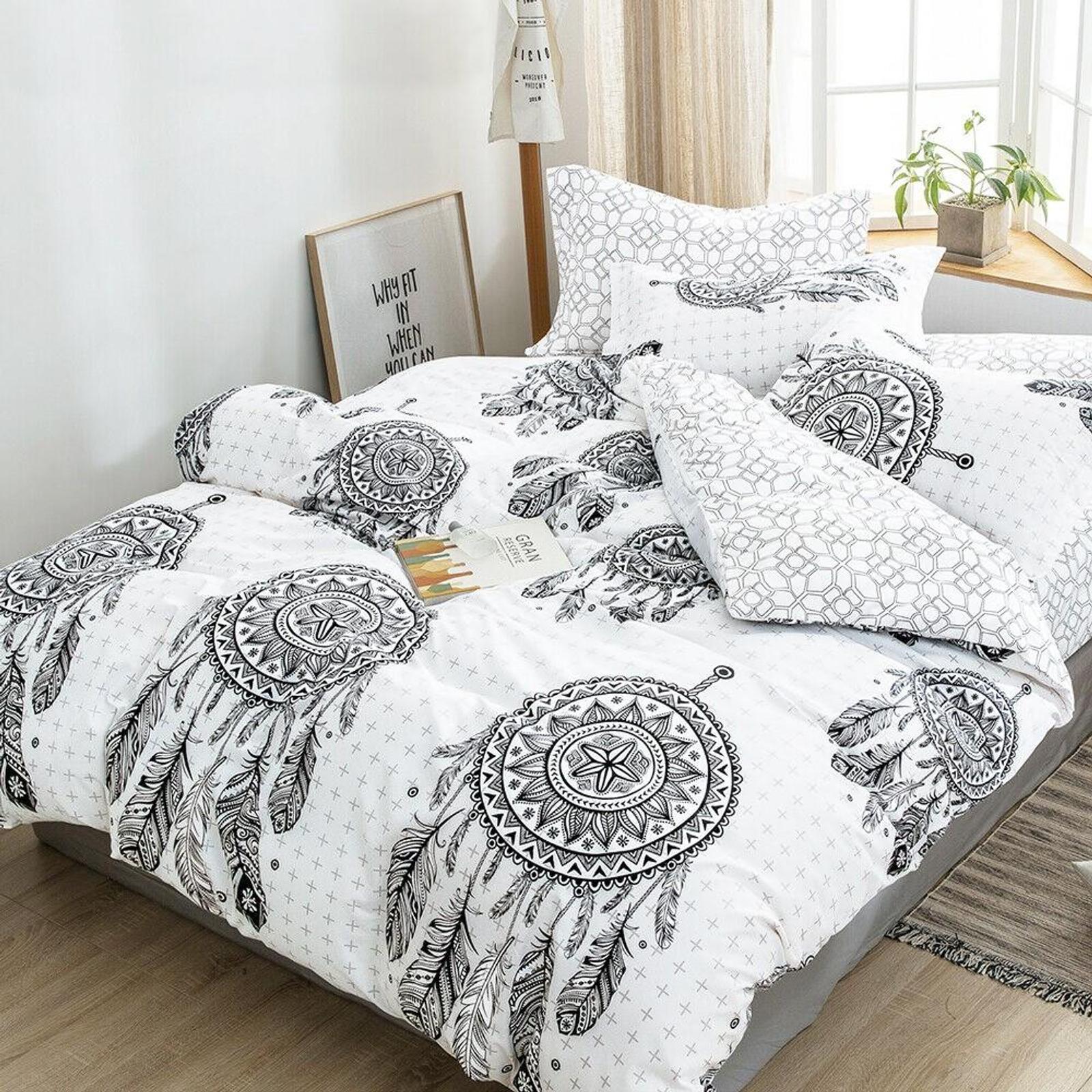 Dreamfields Double Mandala Dream Catcher Quilt/Doona/Duvet Cover Set ...