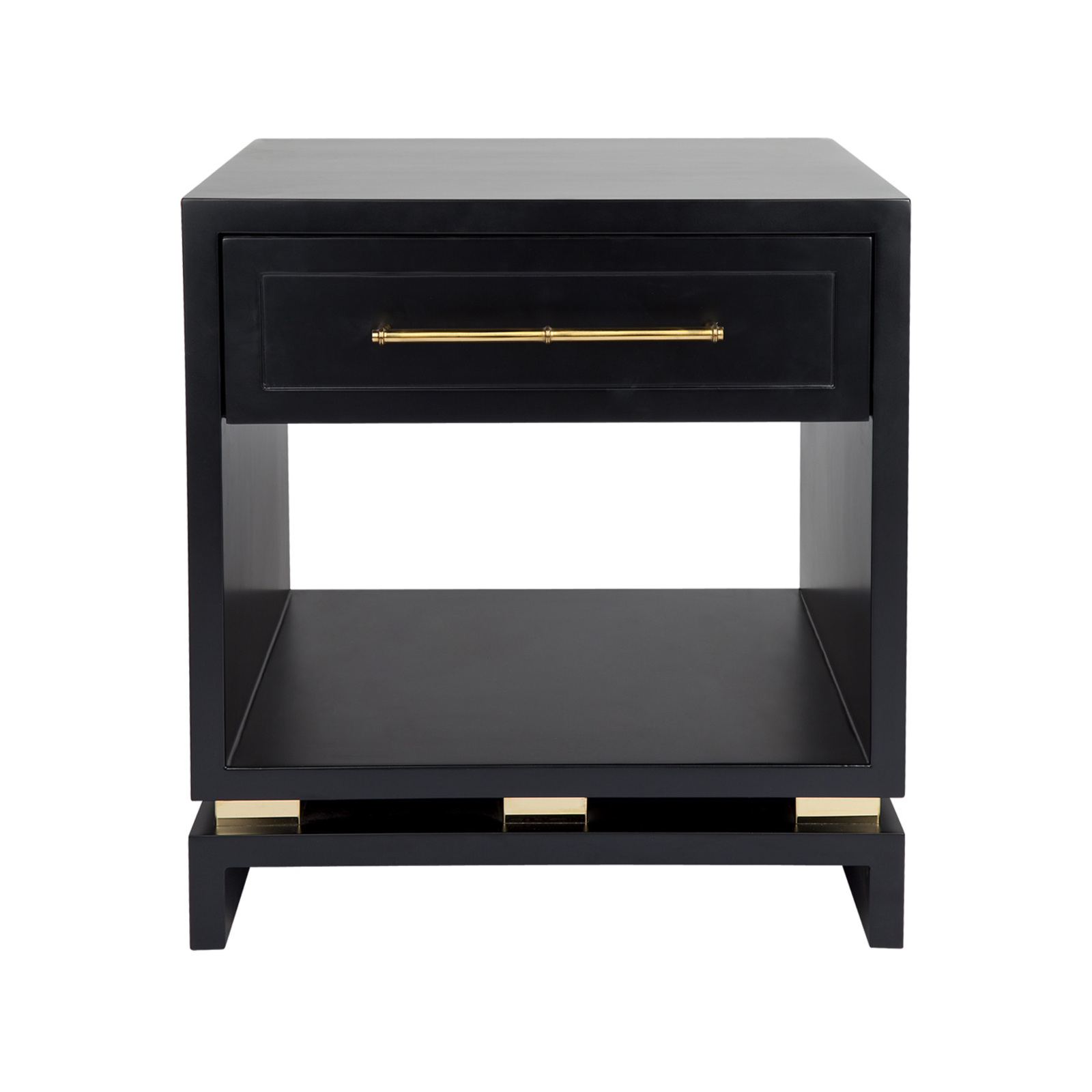 Pearl Bedside Table - Small Black - Bunnings Australia