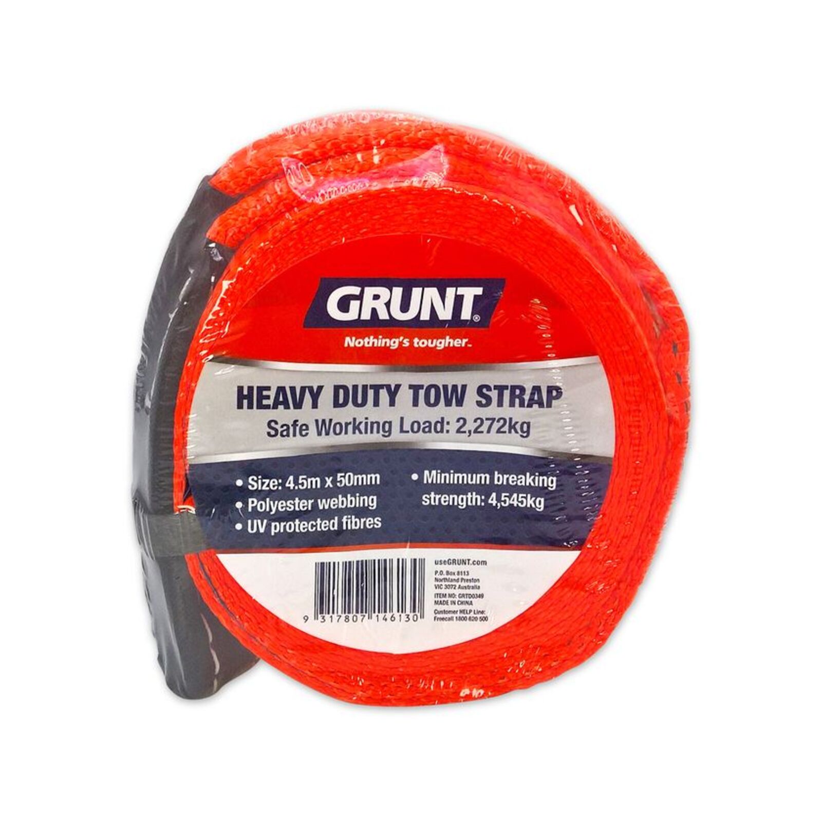 Grunt Orange Heavy Duty Tow Strap Bunnings Australia