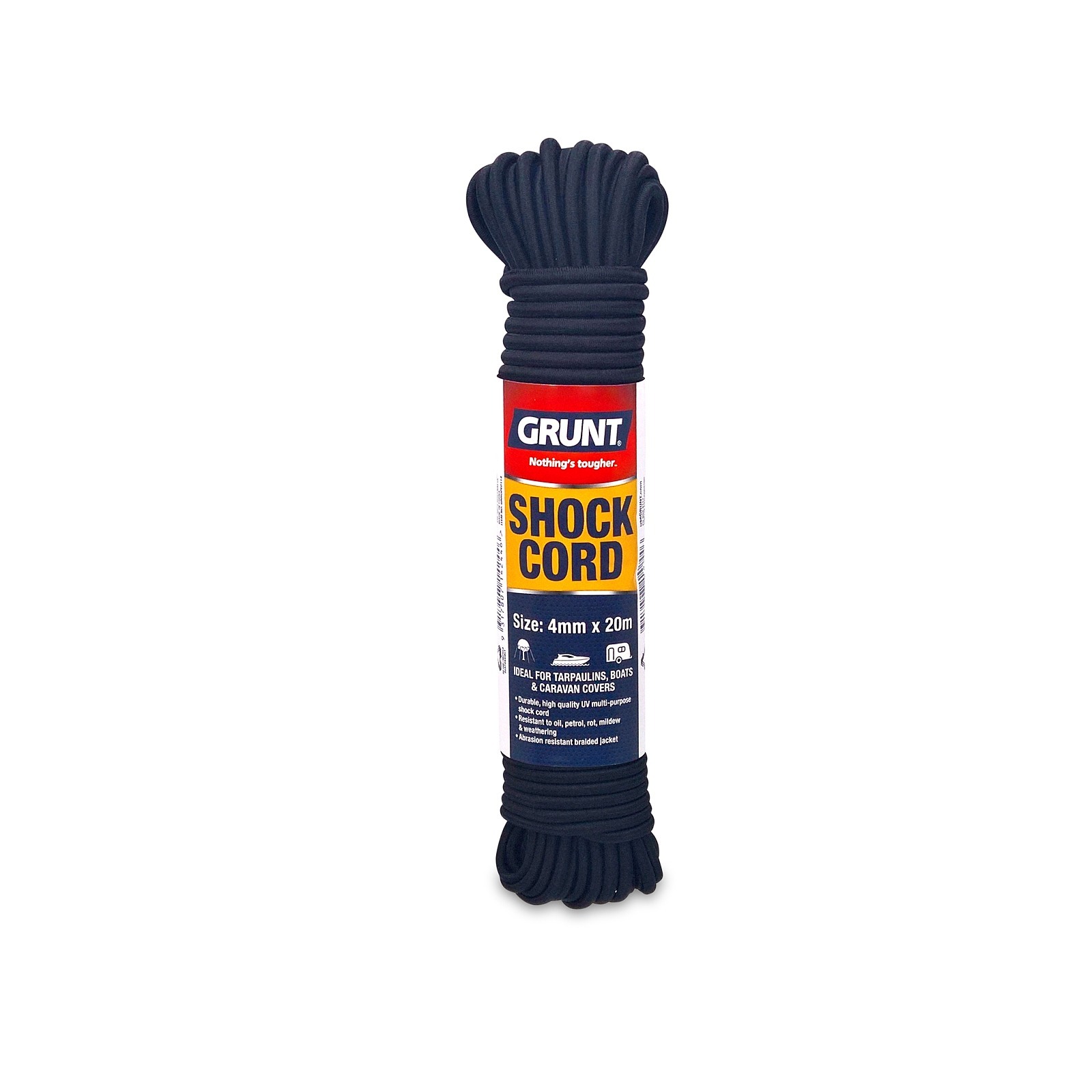 GRUNT 4mm x 20m Black Shock Cord Bunnings Australia