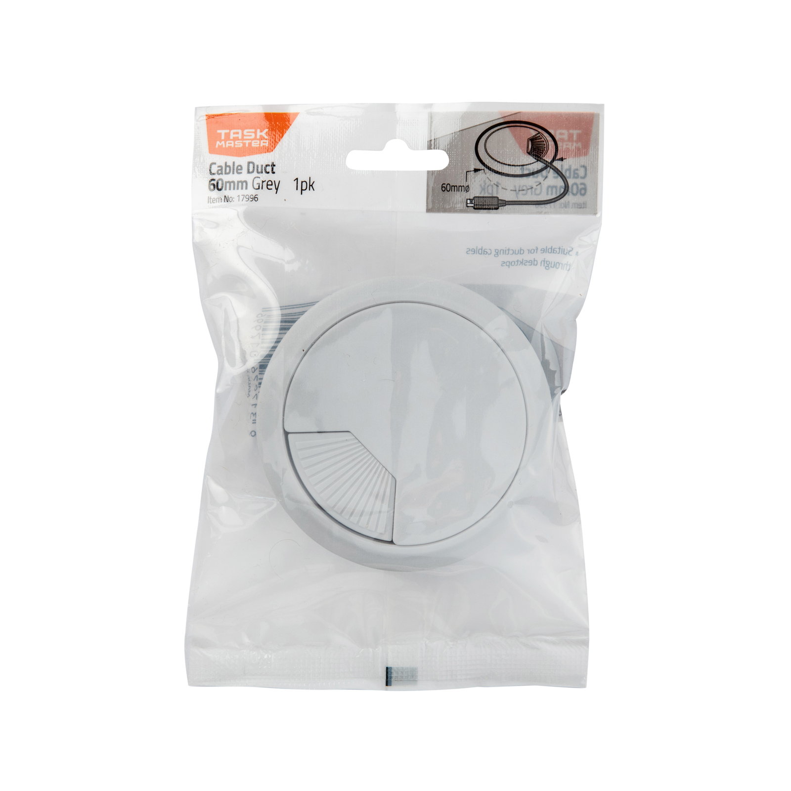 Taskmaster 60mm Dove Grey Cable Duct Bunnings Australia
