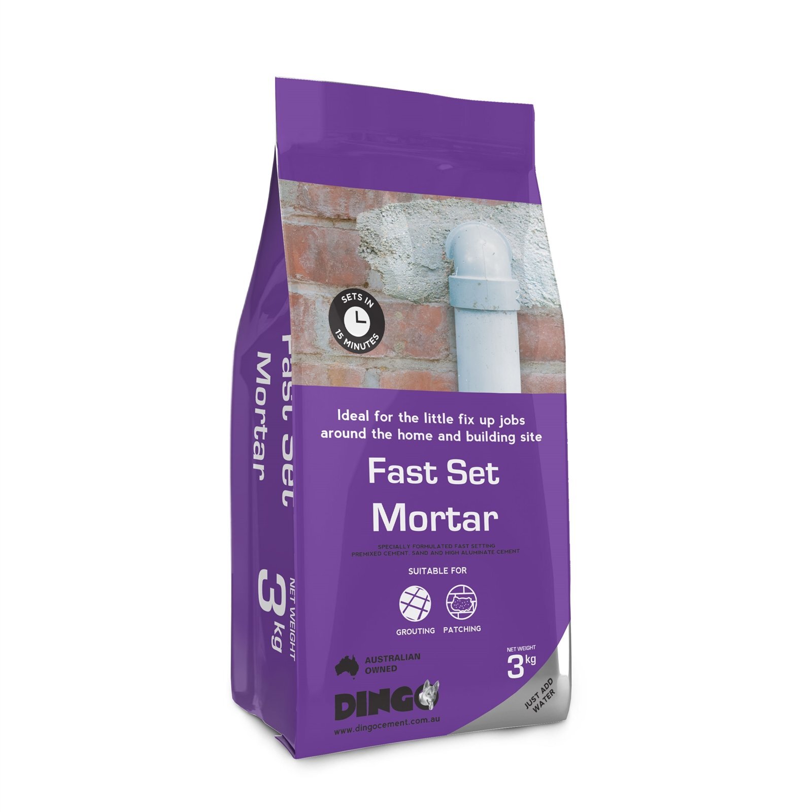 Dingo Fast Set Mortar 3kg Bunnings Australia