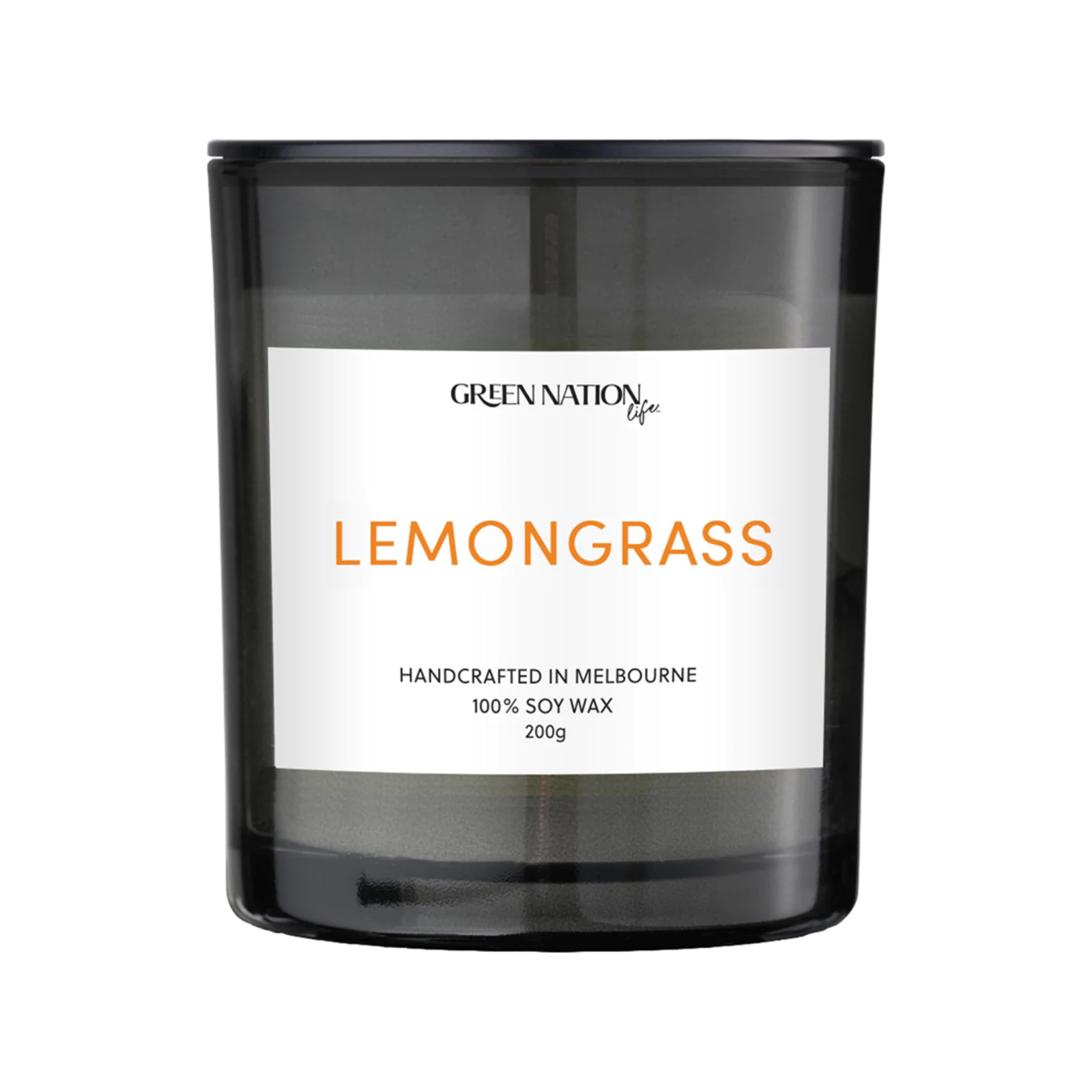 Green Nation Life Soy Wax Candle 200g Lemongrass Home Scented Fragrance Bunnings Australia
