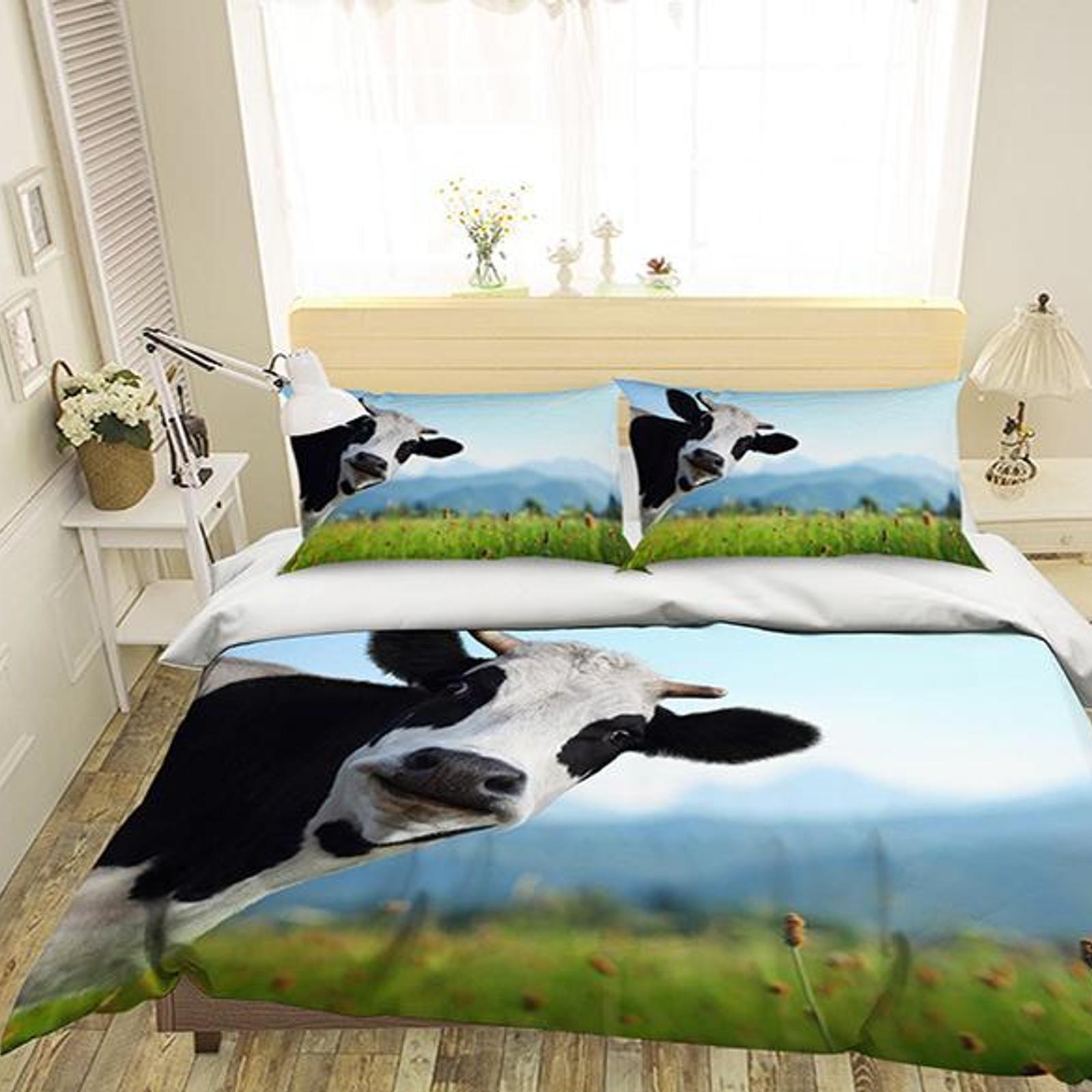 3D Grassland Cow 148 Bedding Set Pillowcases Quilt Duvet Cover Set ...