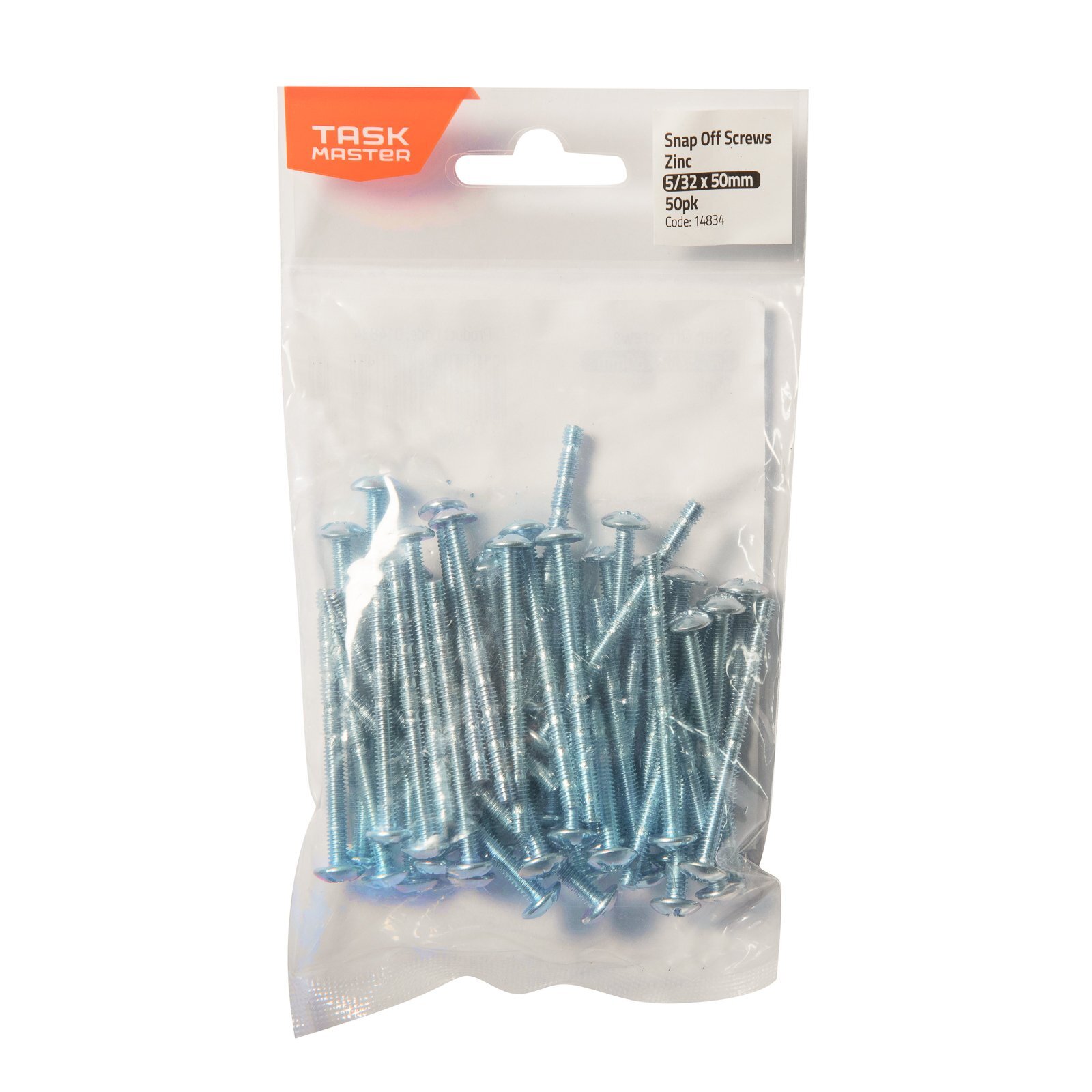 Taskmaster 5/32 x 50mm Zinc Snap Off Screw 50 Pack Bunnings Australia
