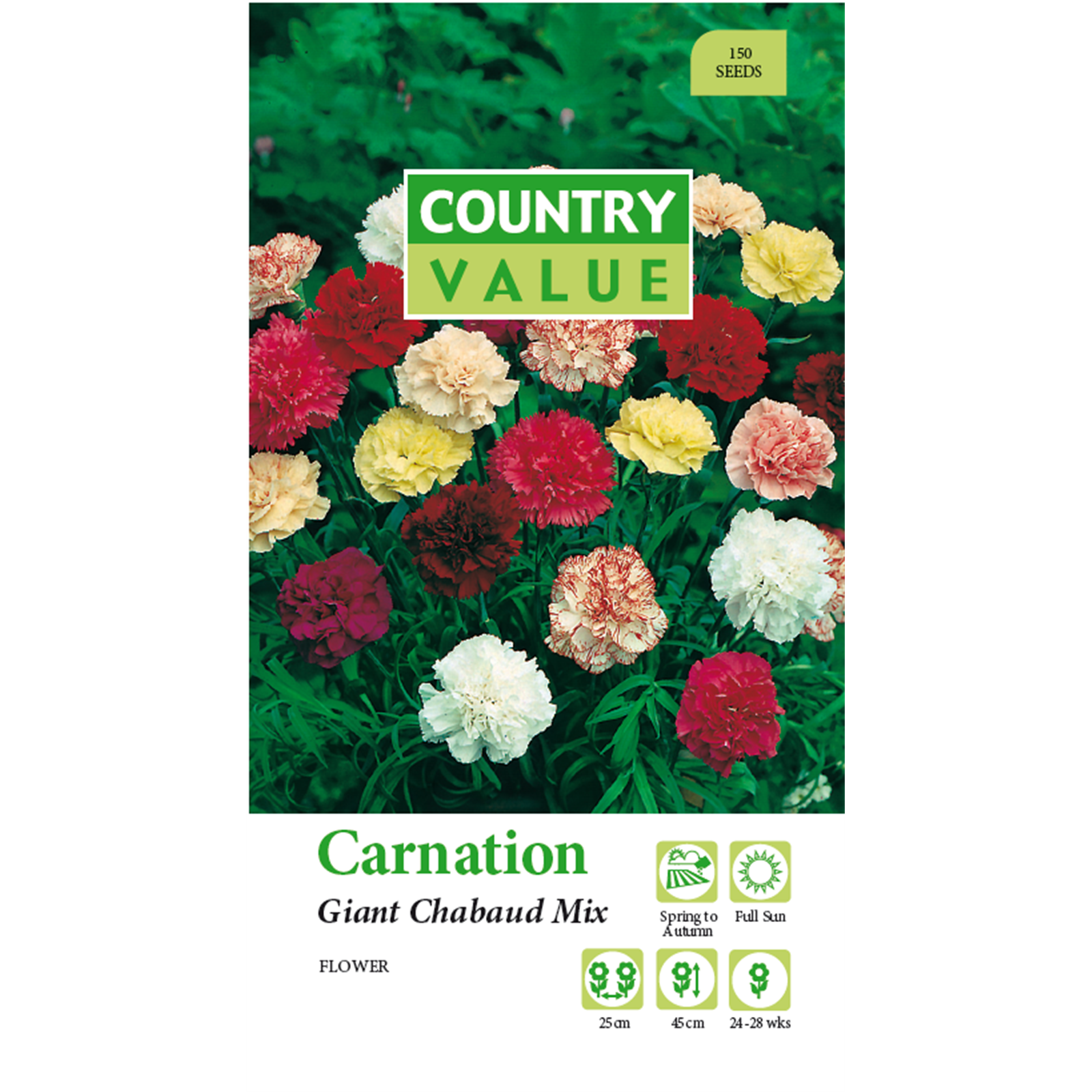 Country Value Giant Chabaud Carnation Mix Flower Seeds Bunnings Australia