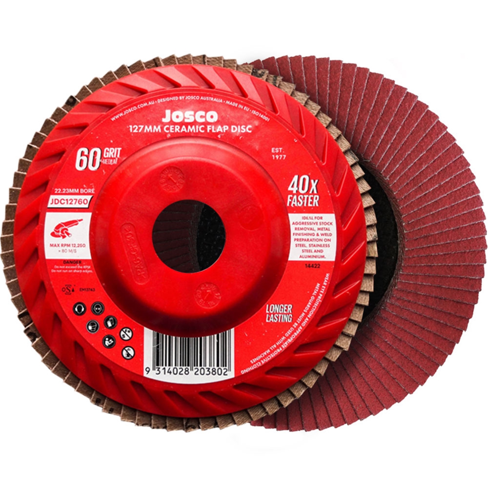 Josco 127mm 60g Ceramic Flap Disc Bunnings Australia