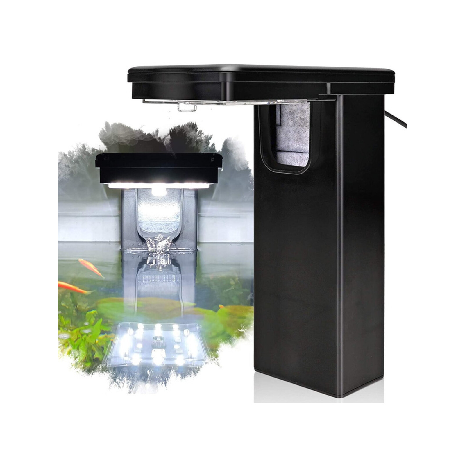 Hygger Aquarium Filter Light HG982Black Bunnings Australia