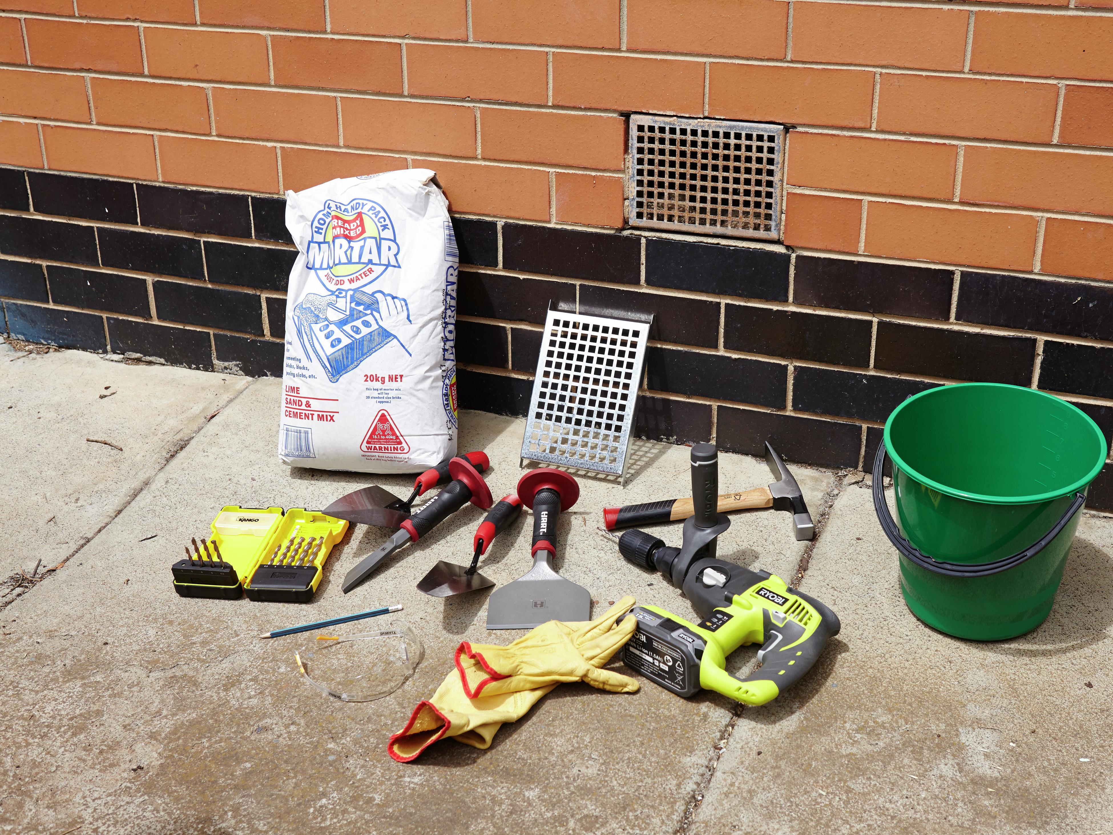 How To Replace a Vent In a Brick Wall - Bunnings Australia