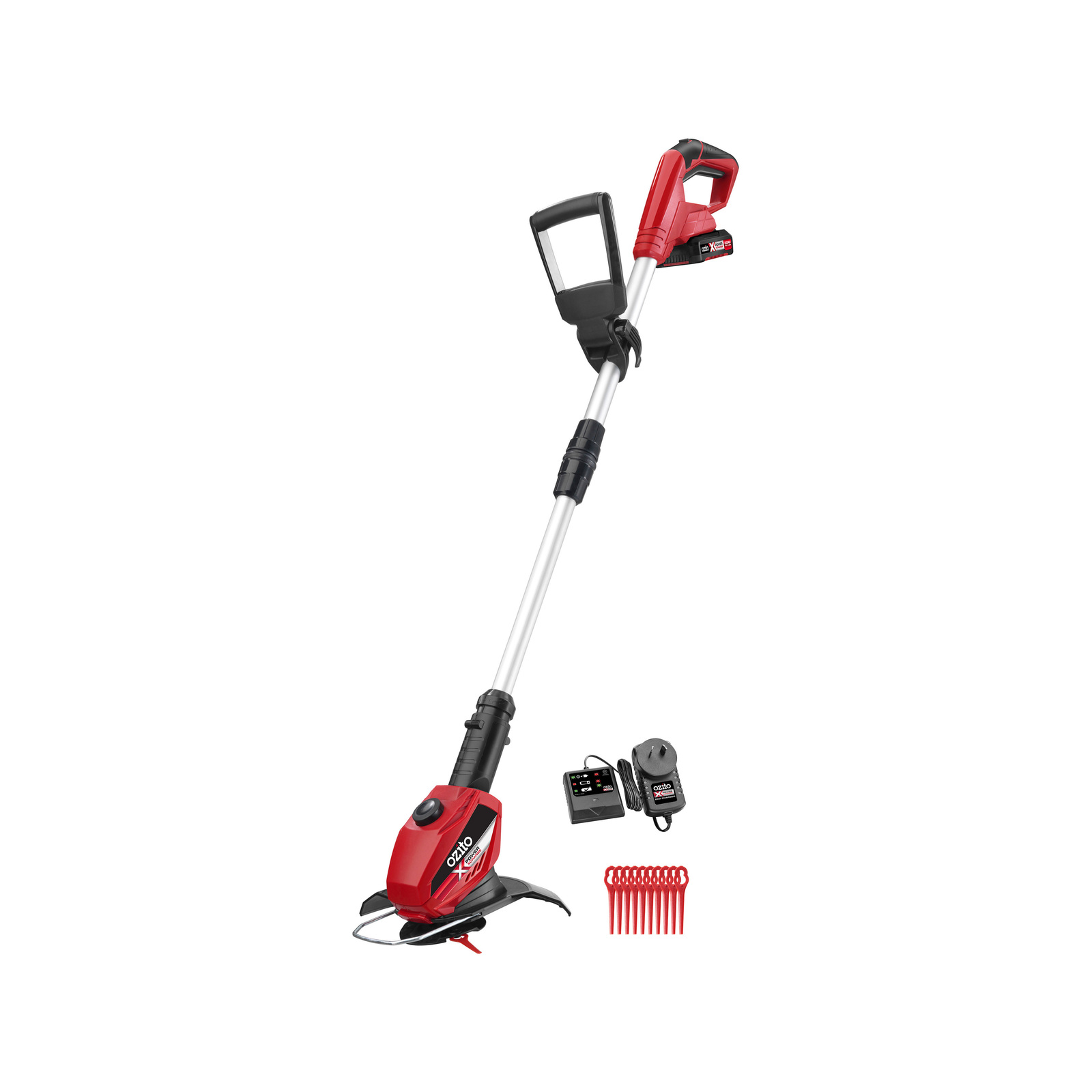Ozito PXC 18V 240mm Cordless Grass Trimmer Kit Bunnings Australia