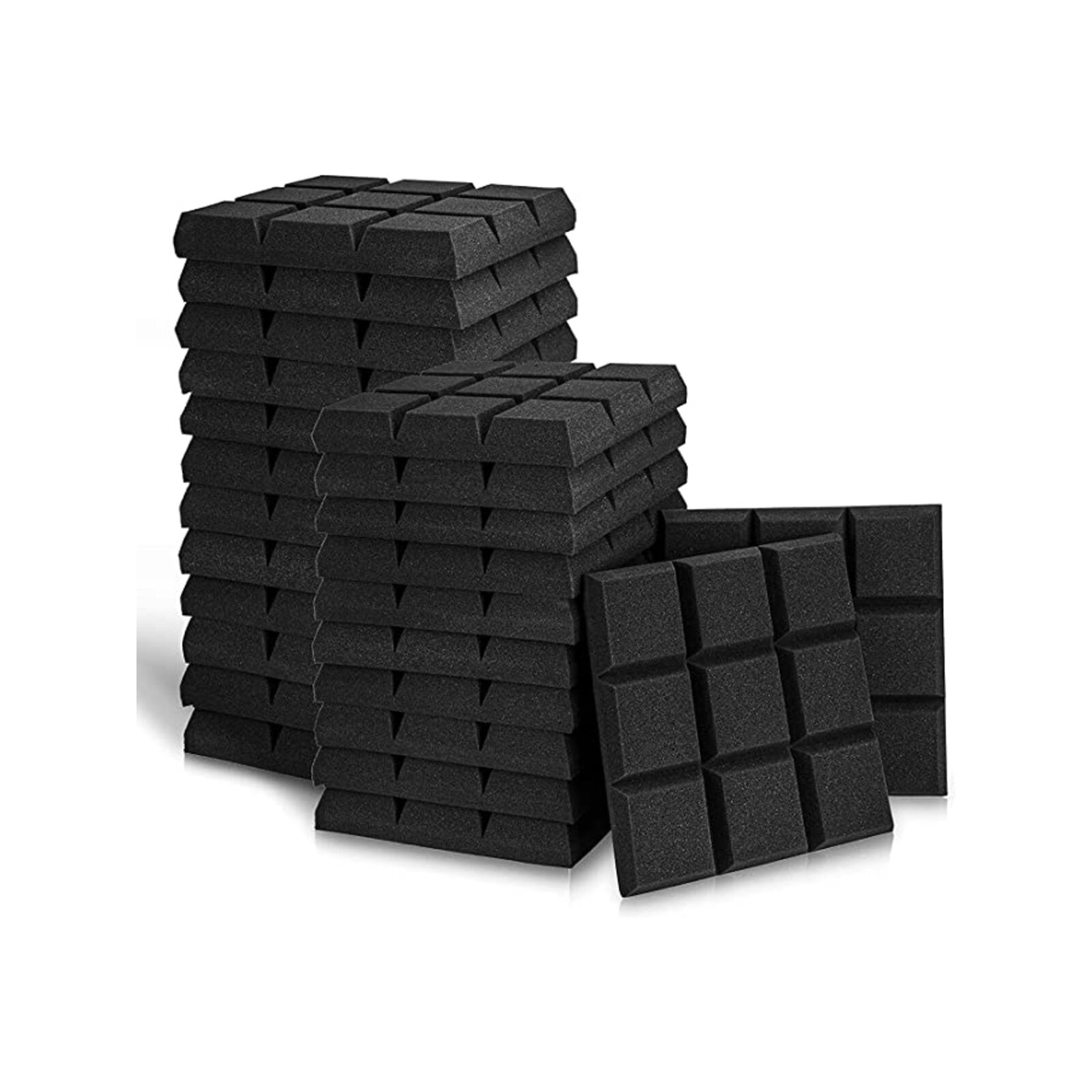 iDEER LIFE Acoustic Foam, 24Pcs, Sound Absorbing Panels Wall Tiles