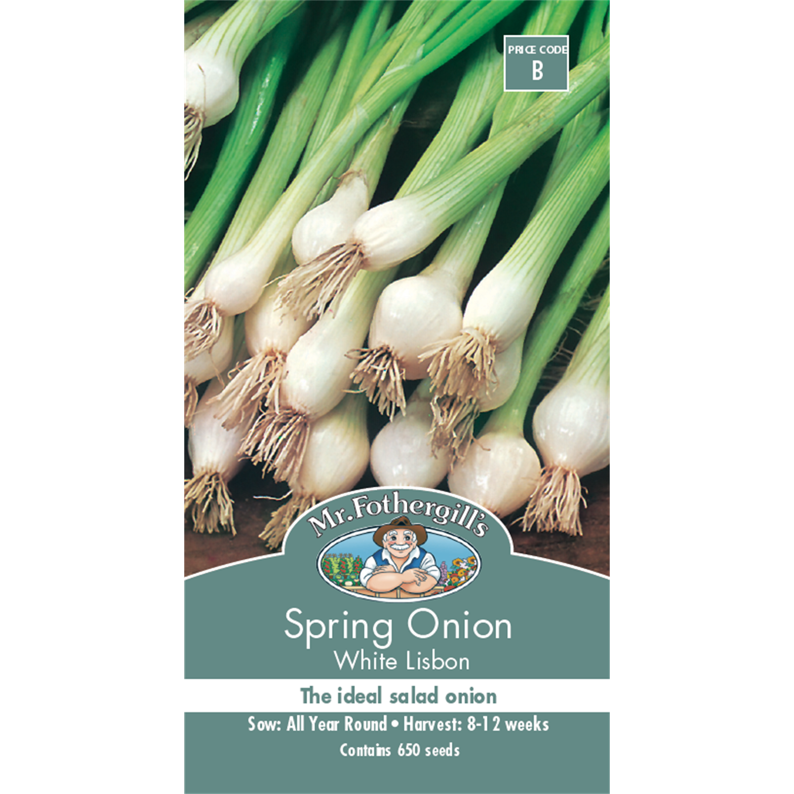 Mr Fothergill's White Lisbon Spring Onion Vegetable Seeds - Bunnings ...