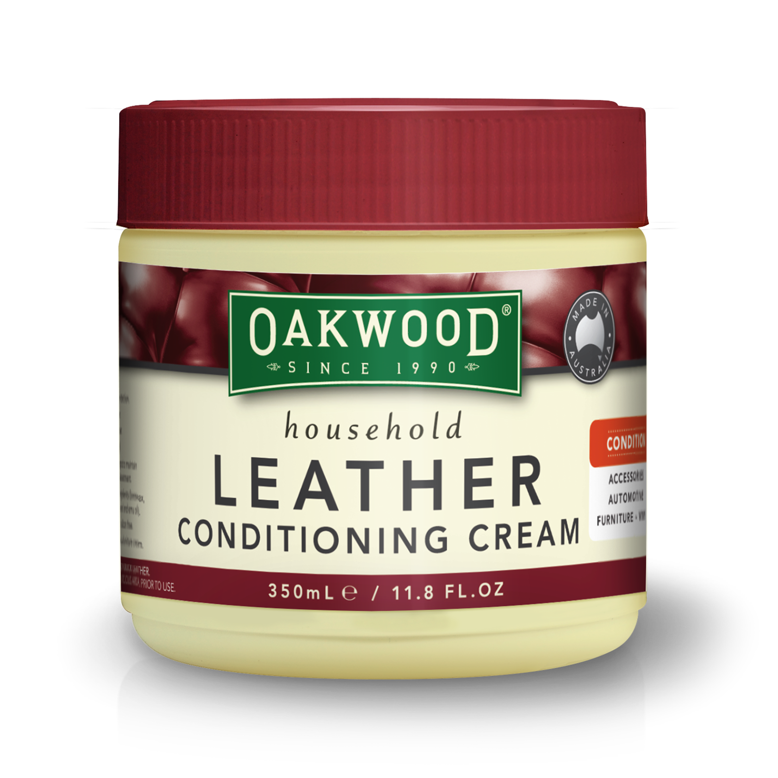 Oakwood 350ml Household Leather Conditioning Cream Bunnings Australia