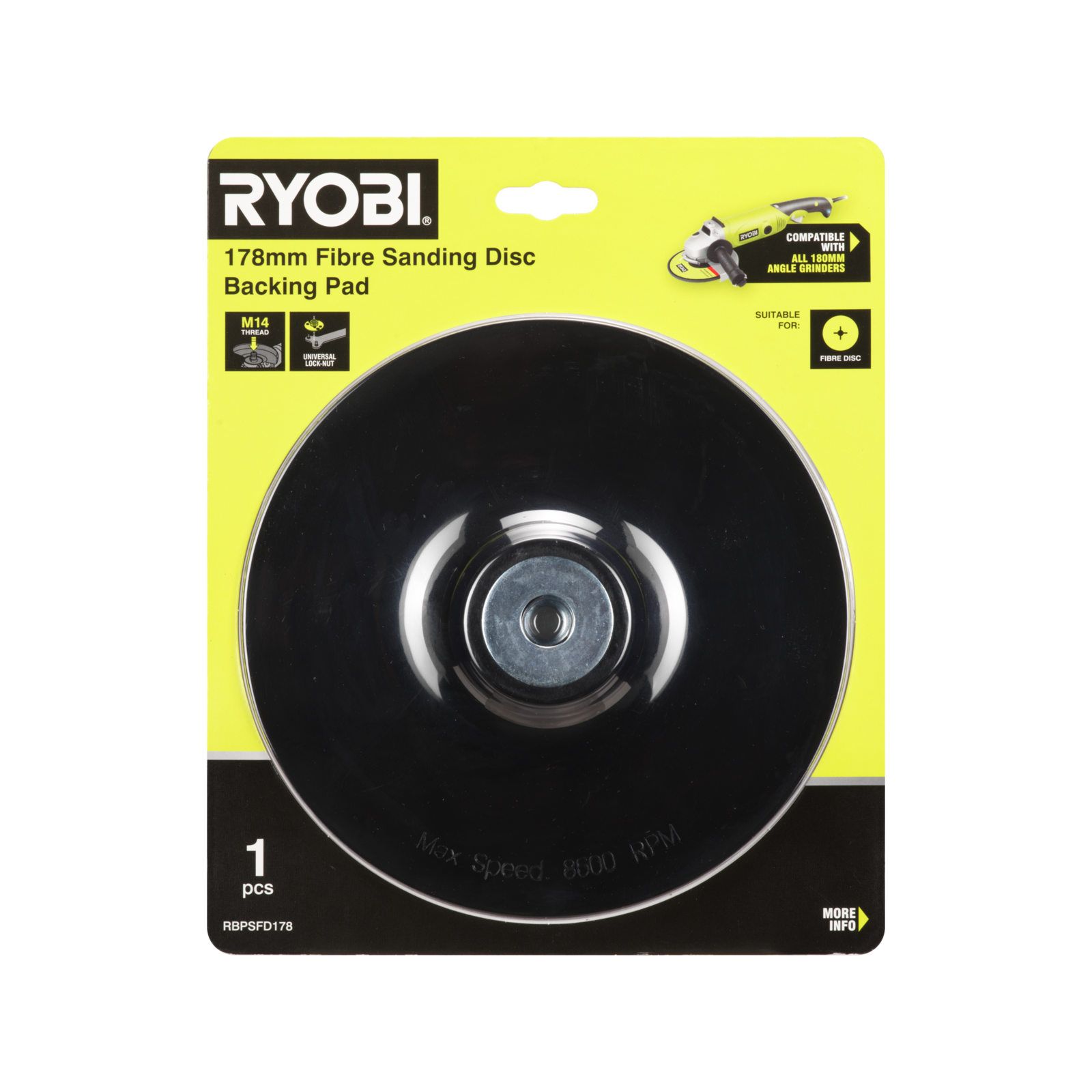 Ryobi 178mm Fibre Sanding Disc Backing Pad Bunnings Australia