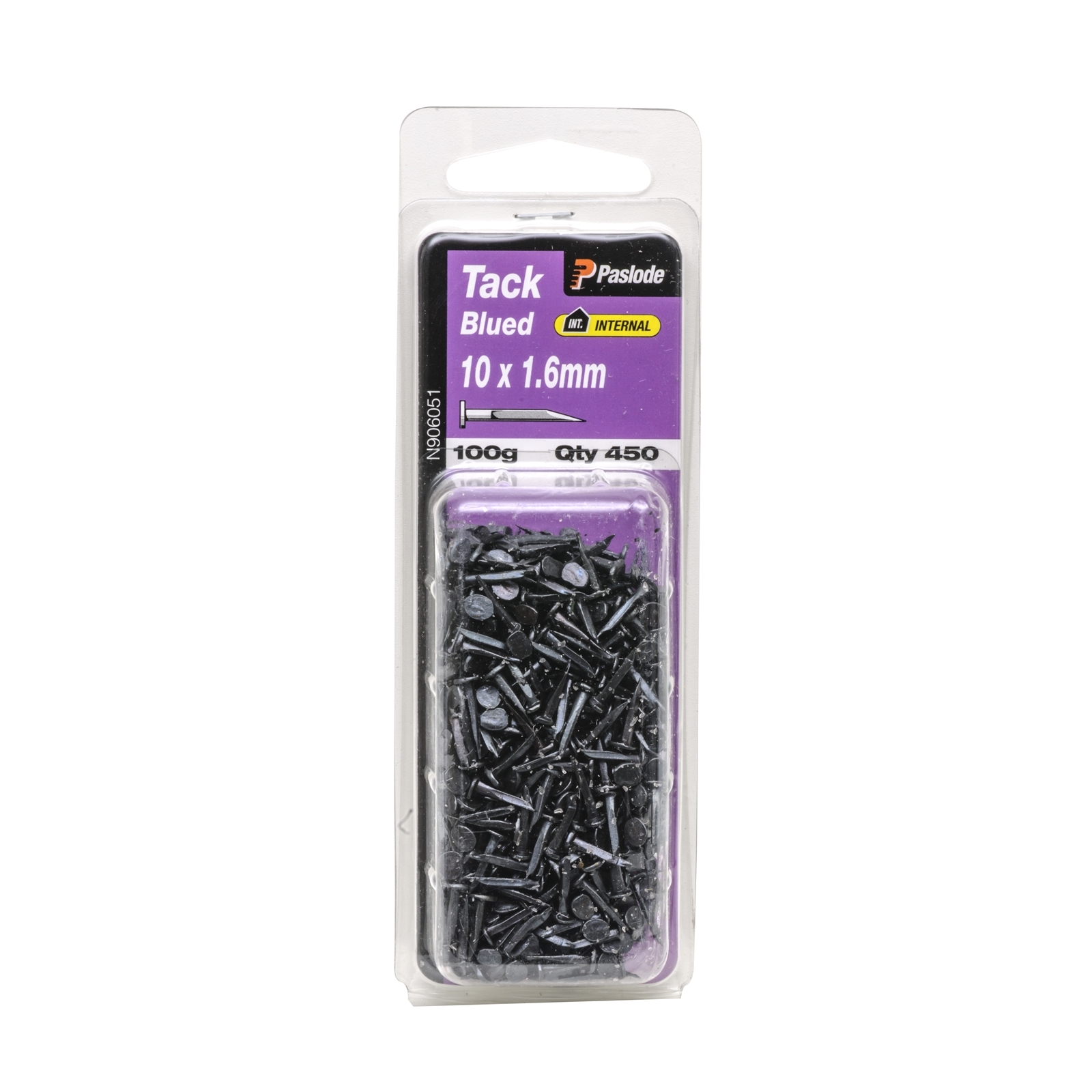 Paslode 10 x 1.6mm 100g Blued Tack Nail 450 Pack Bunnings Australia