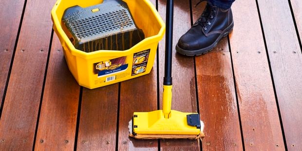 Decking getting stained.