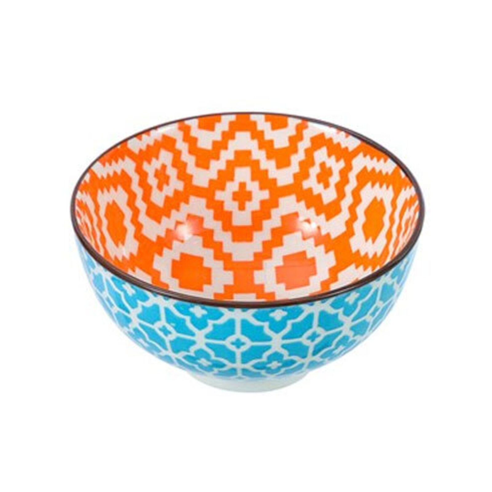 Lemon & Lime Moroccan Deco 11.5x6cm Ceramic Rice Bowl - Assorted ...