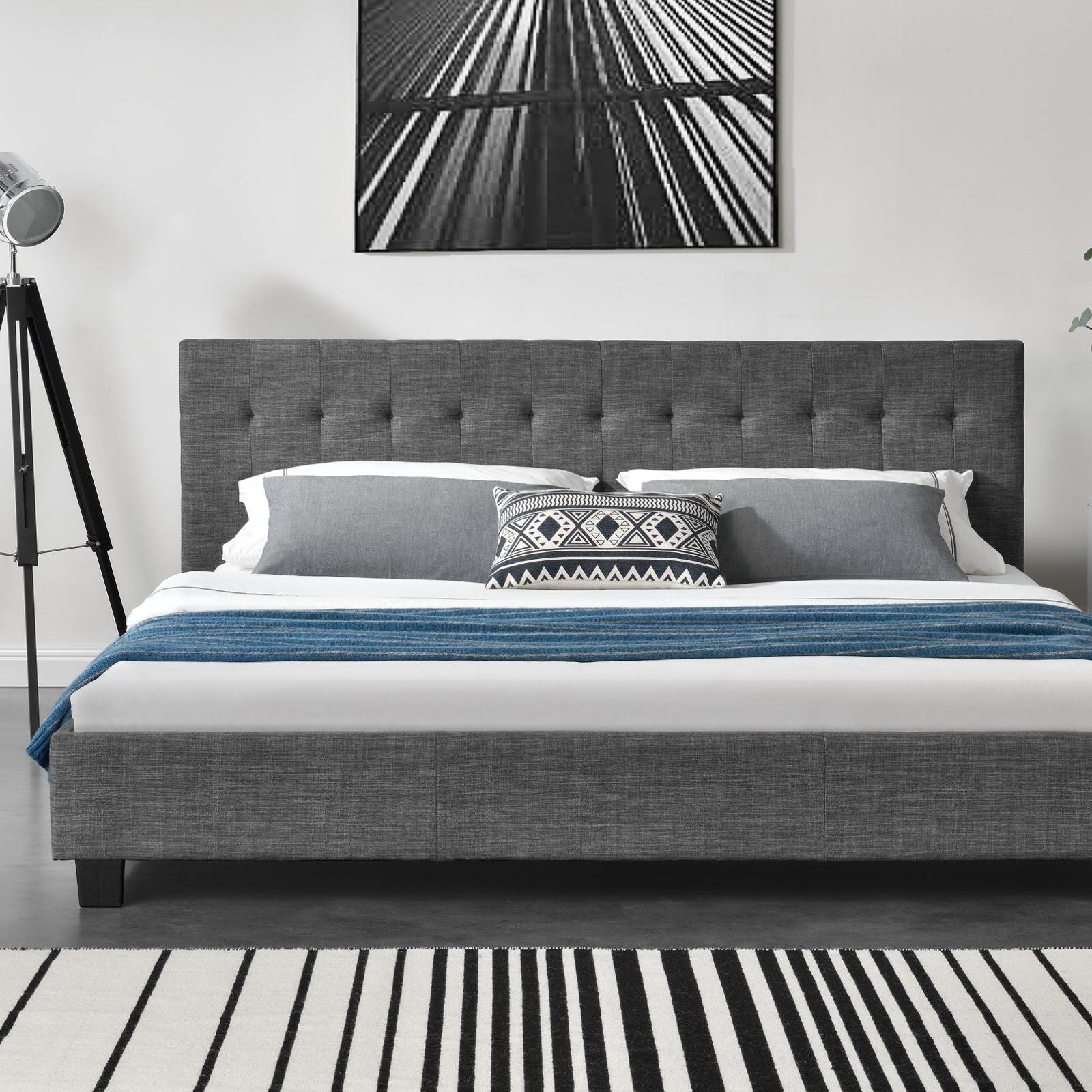 Grayson Bed Frame & HYBRID MAX Mattress Bundle Super King