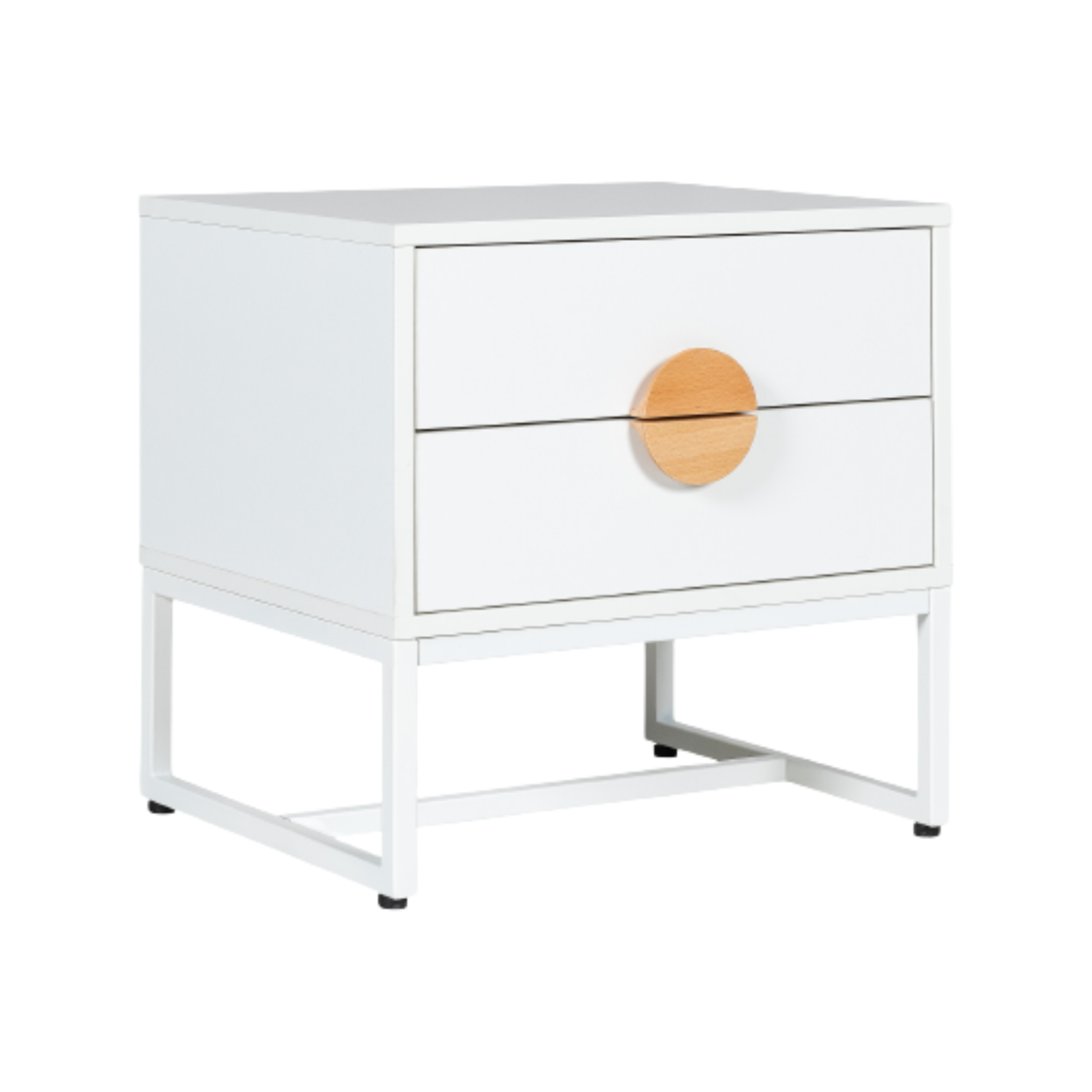 Havana coastal bedside table White Bunnings Australia