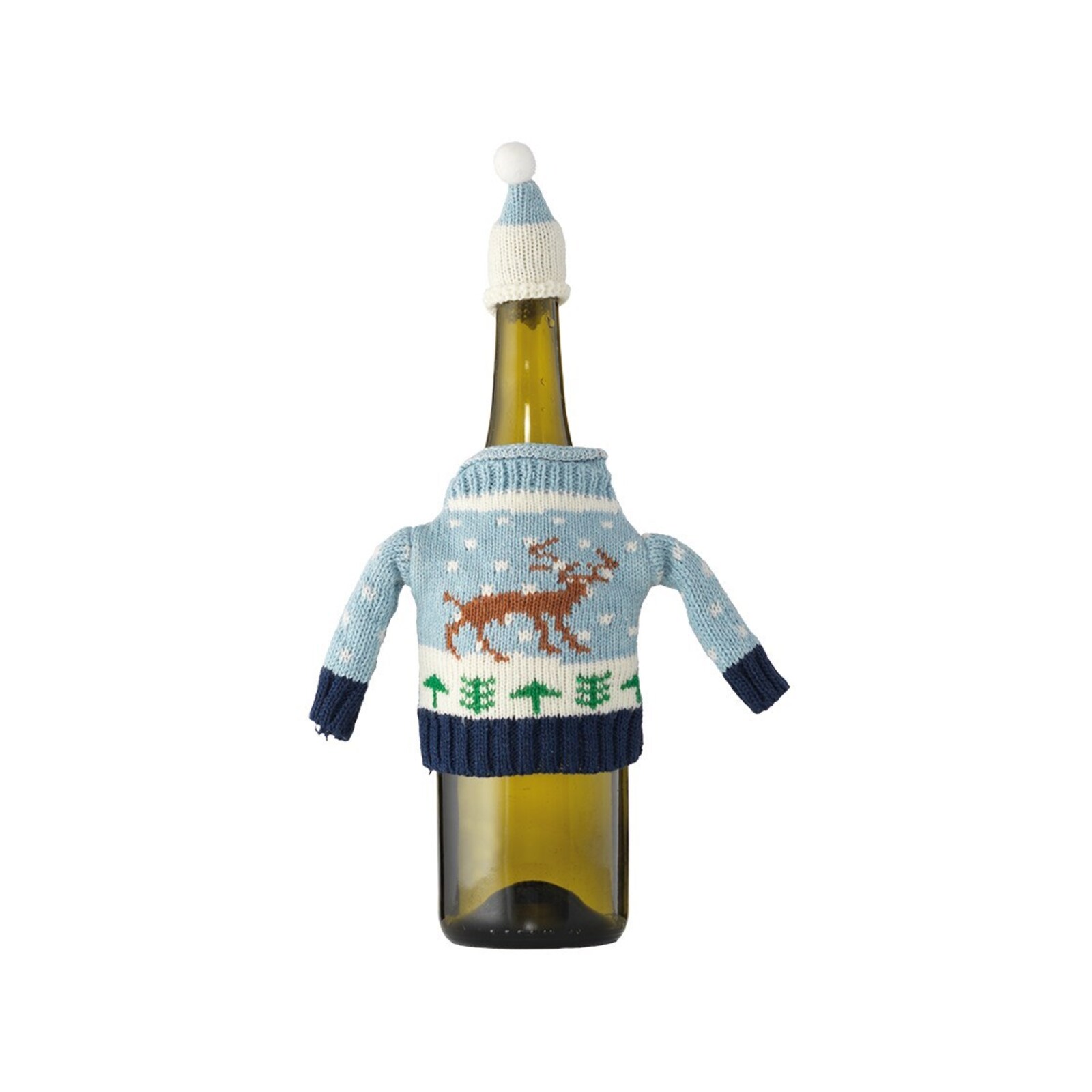 Ambrosia Santas III Santa Wine Bottle Jumper Reindeer