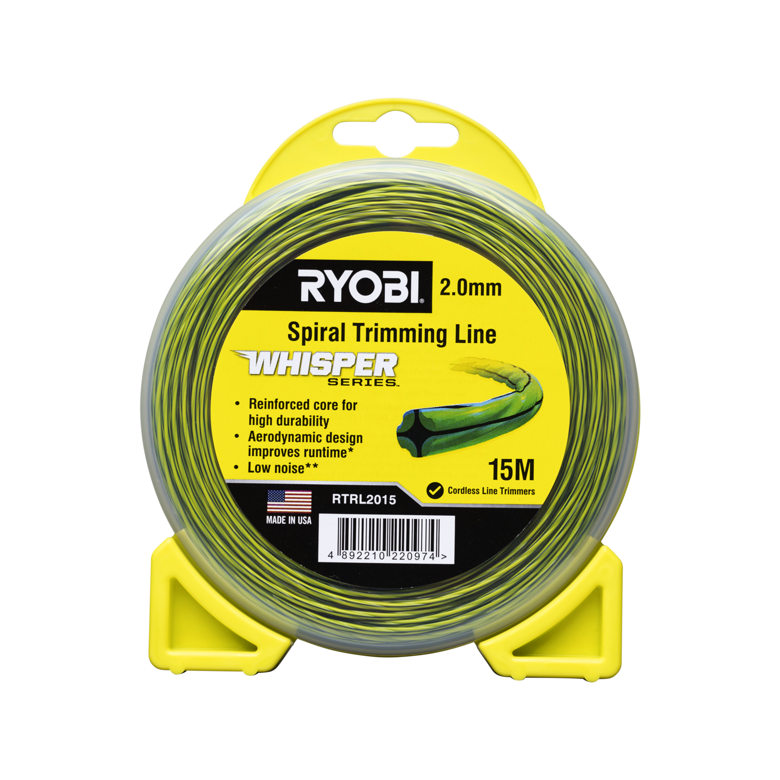 Ryobi 2.0mm 15m Whisper Series™ Spiral Trimming Line Bunnings Australia