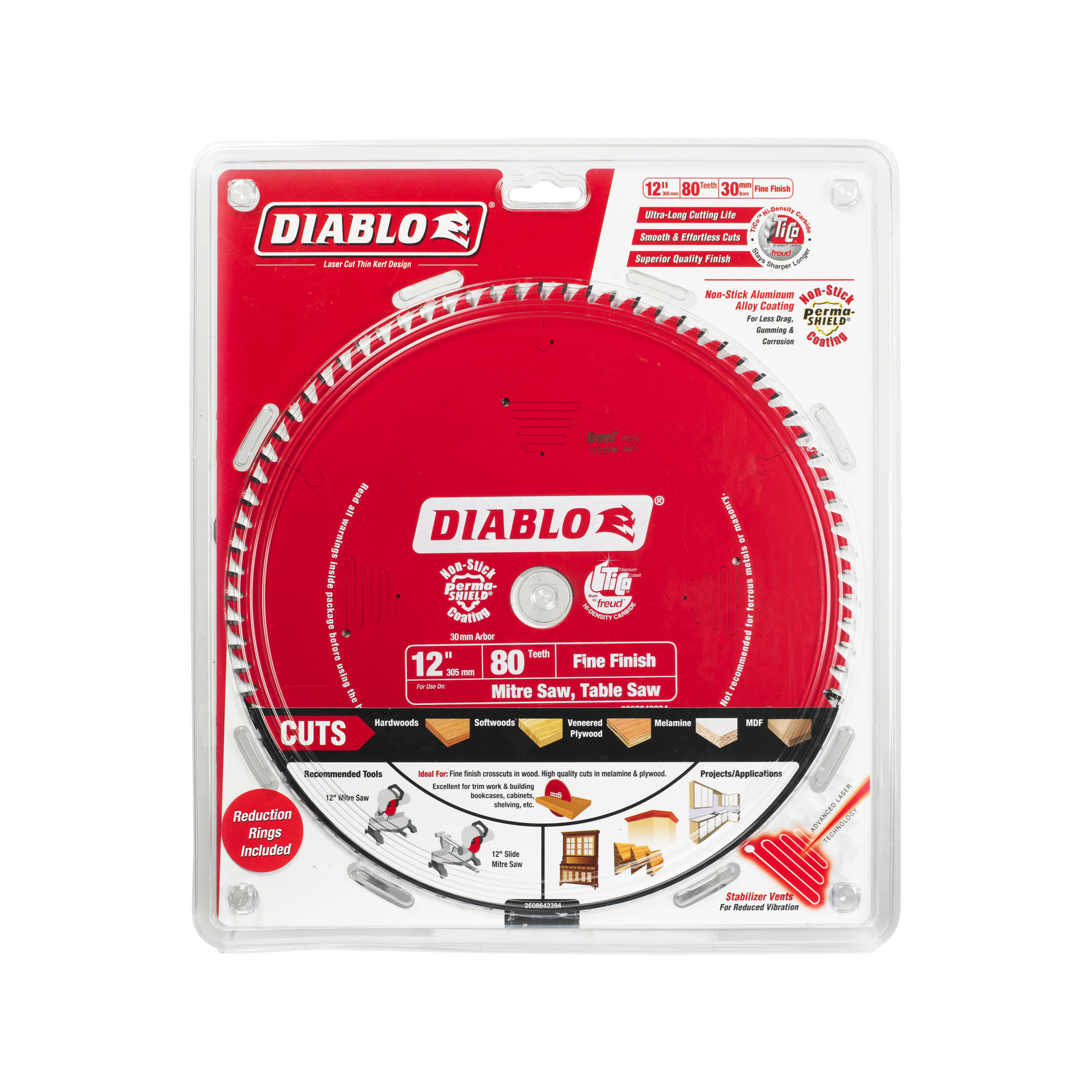 Diablo 305mm 80T Mitre Saw Blade Bunnings New Zealand
