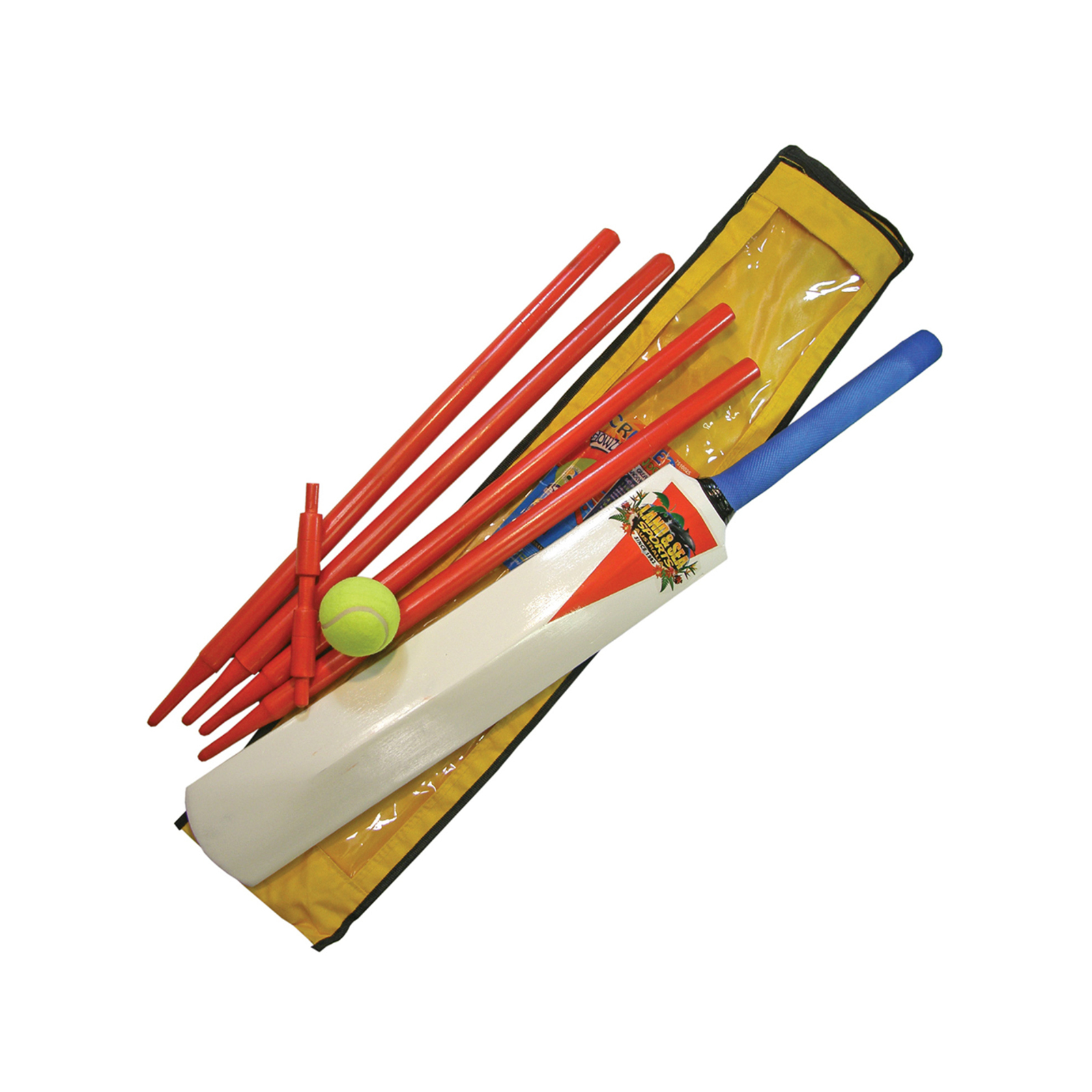 Land & Sea Sports Beach Cricket Set w/ No.5 Adult Bat/Ball/Wickets