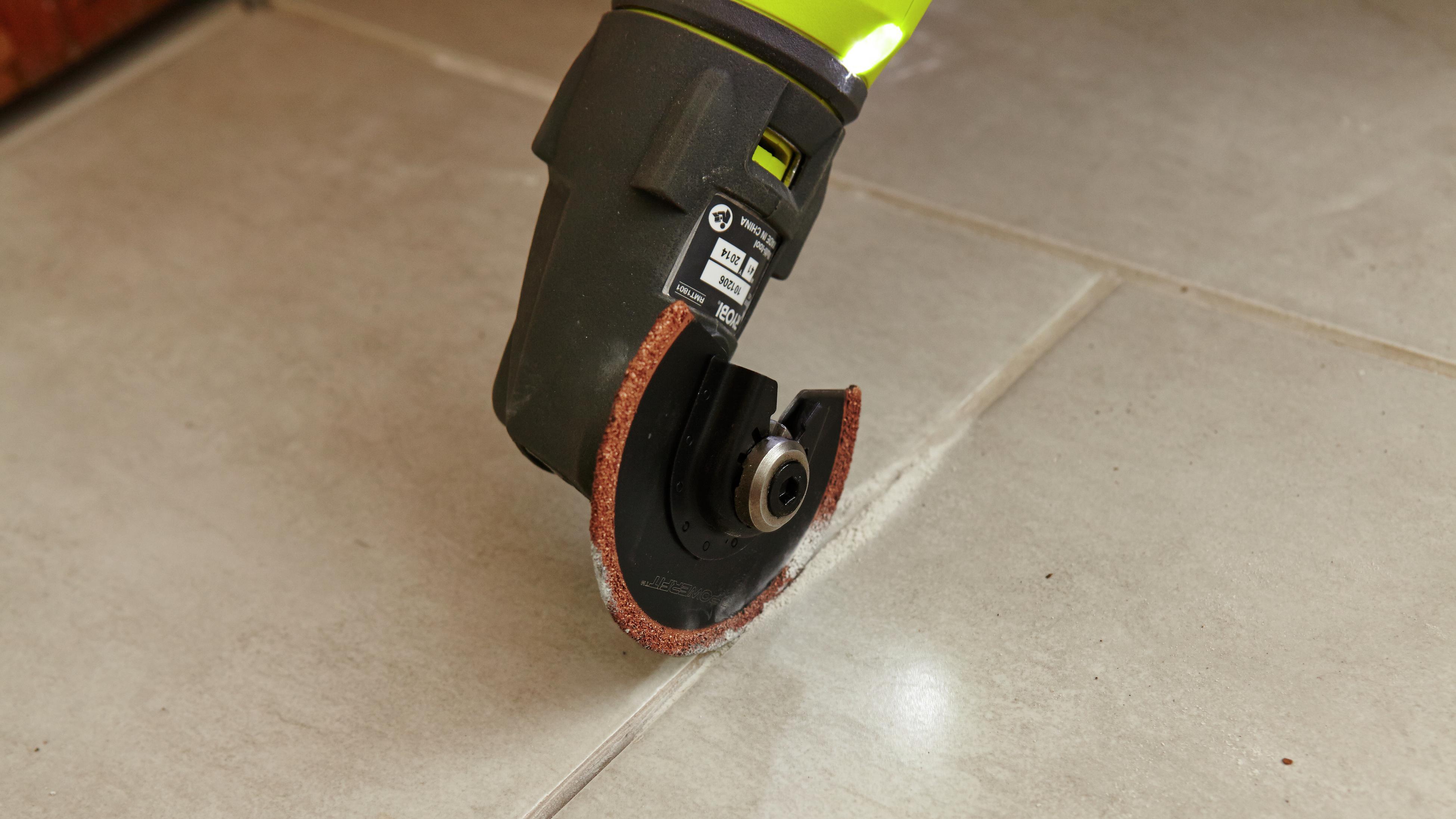 Angle grinder for on sale grout removal