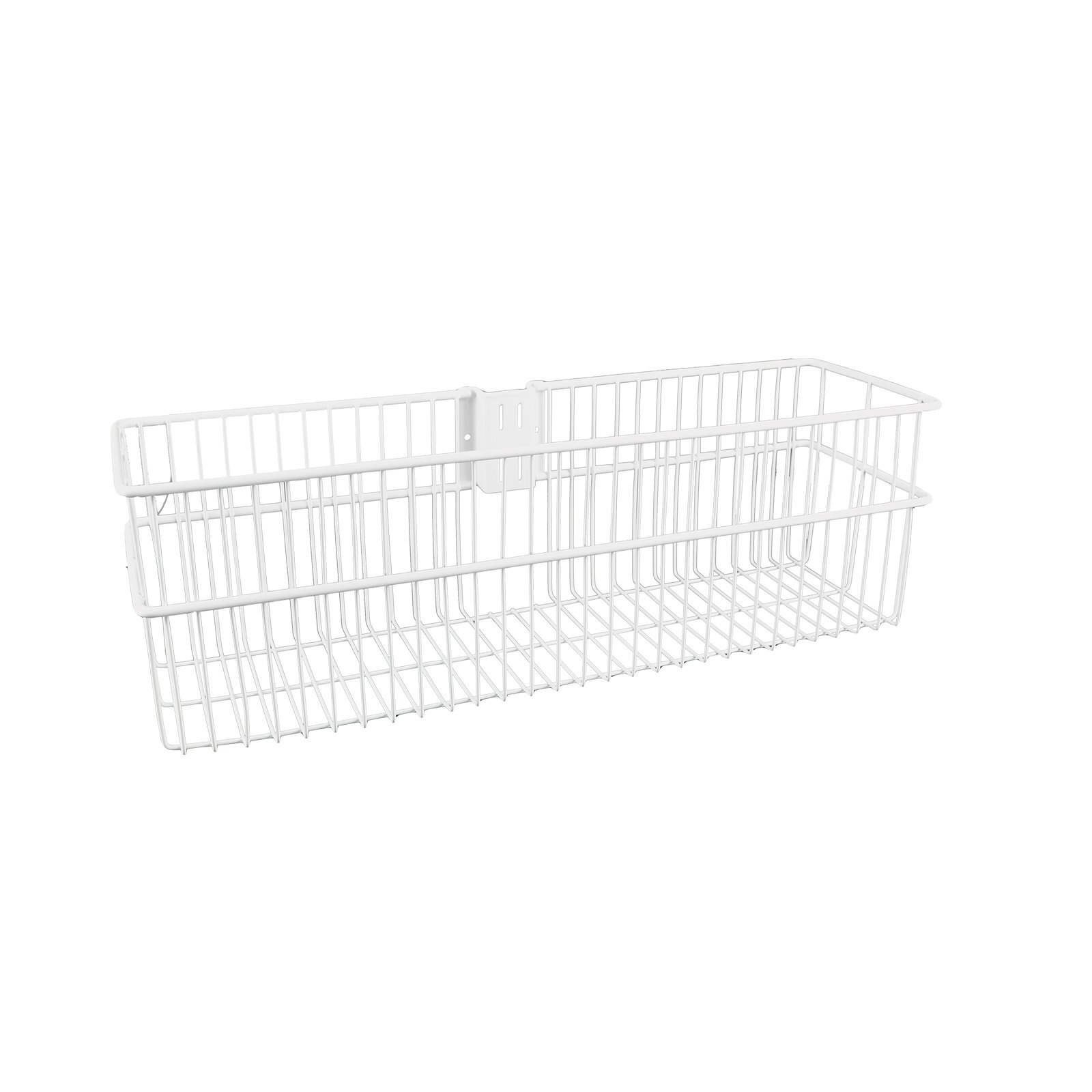 Flexi Storage 134 x 435 x 140mm White Large Deep Shelving Basket