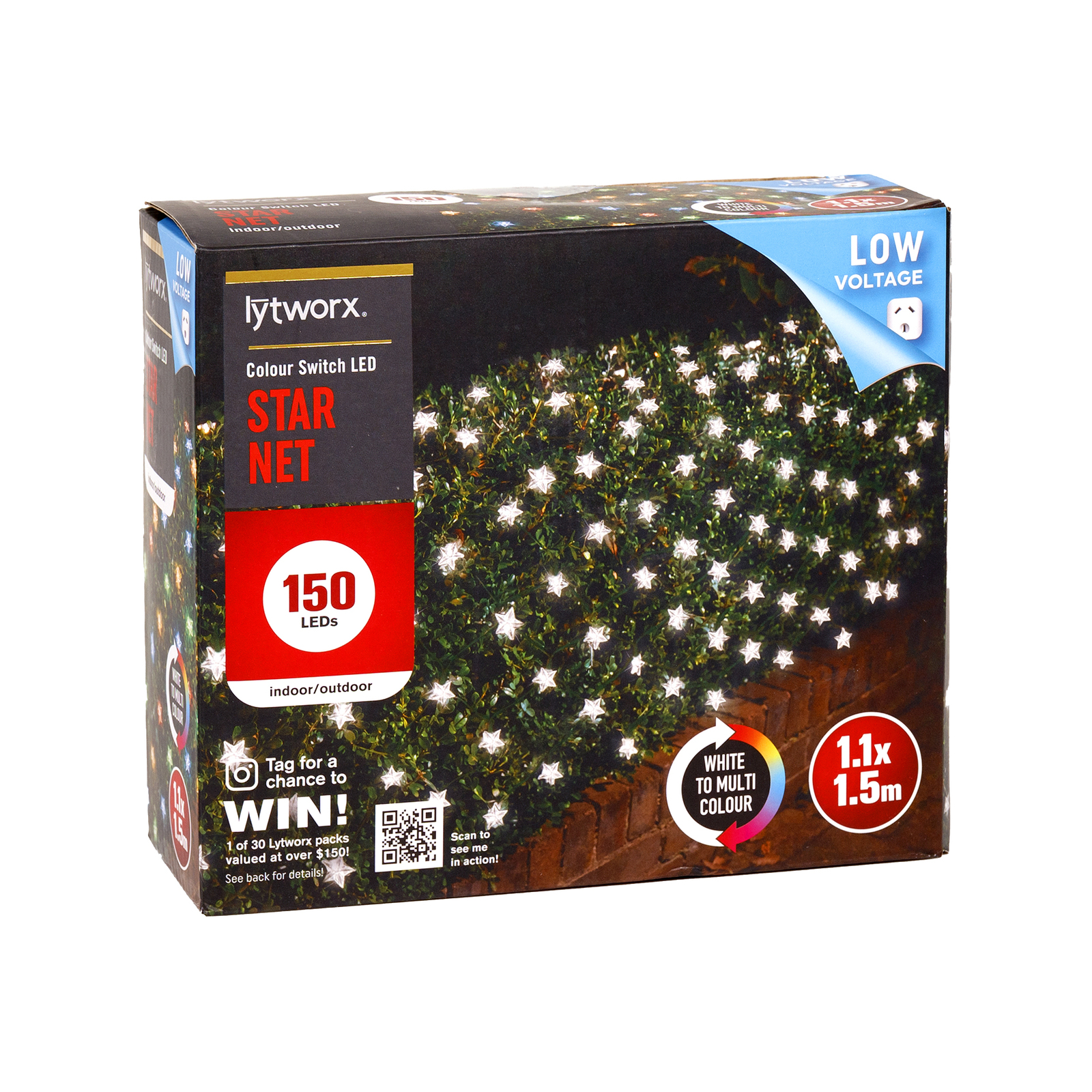 Lytworx 150 LED Colour Switch Star Net Light - Bunnings Australia