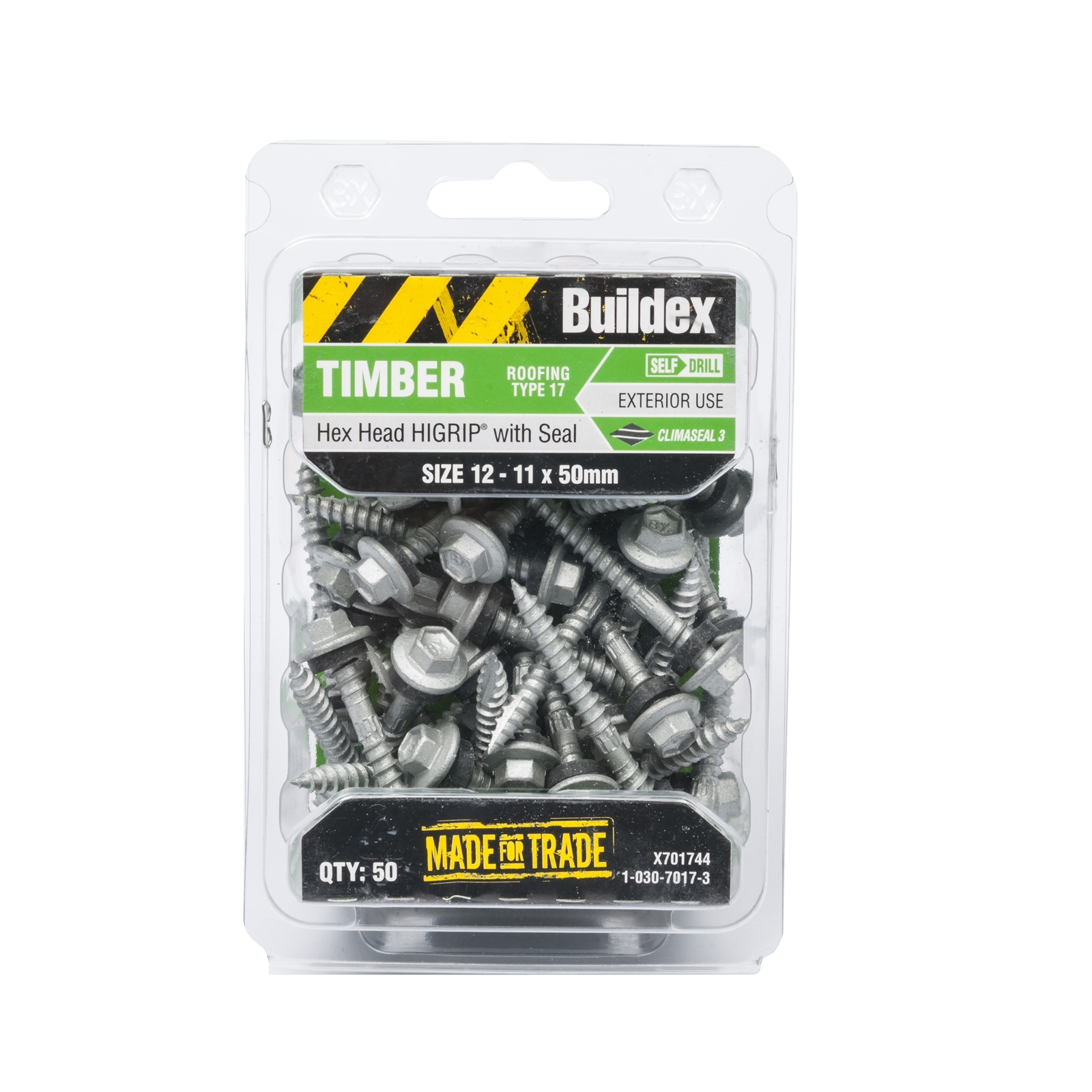 Buildex 12 11 X 50mm Climaseal Hex Head With Seal Timber Screws 50 Pack Bunnings Australia 3635