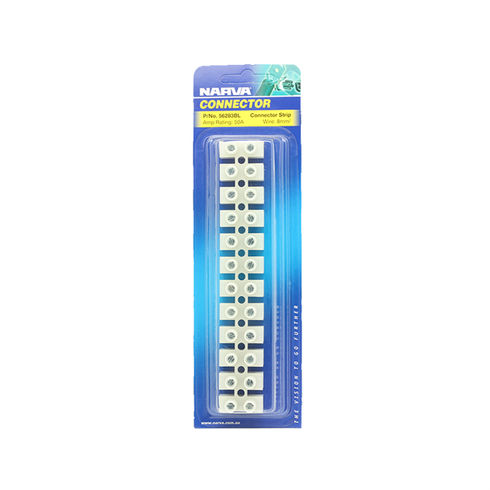 Narva 50Amp 8mm Connector Terminal Block Of 12 Bunnings Australia
