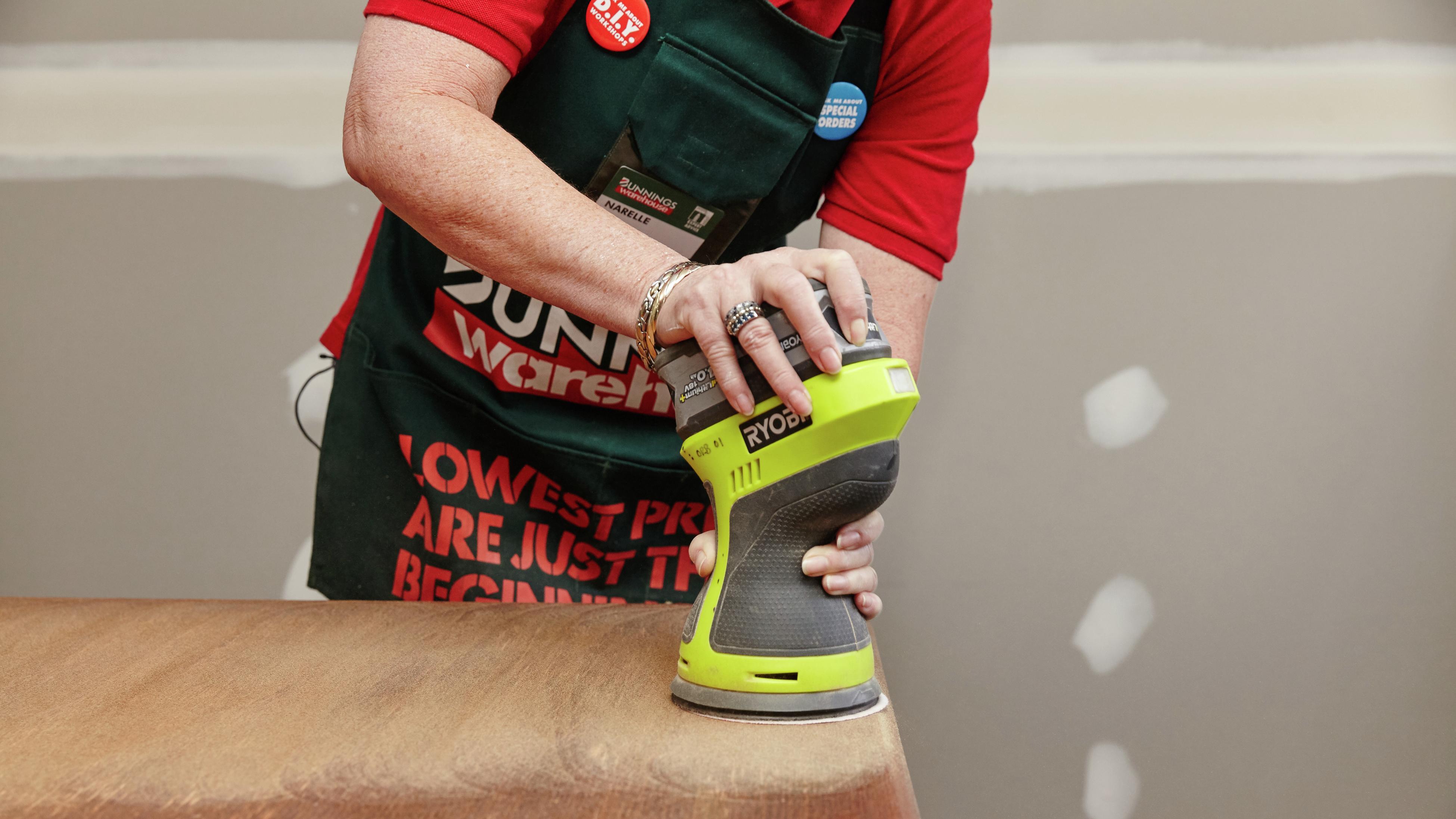 Bunnings ryobi orbital sander hot sale