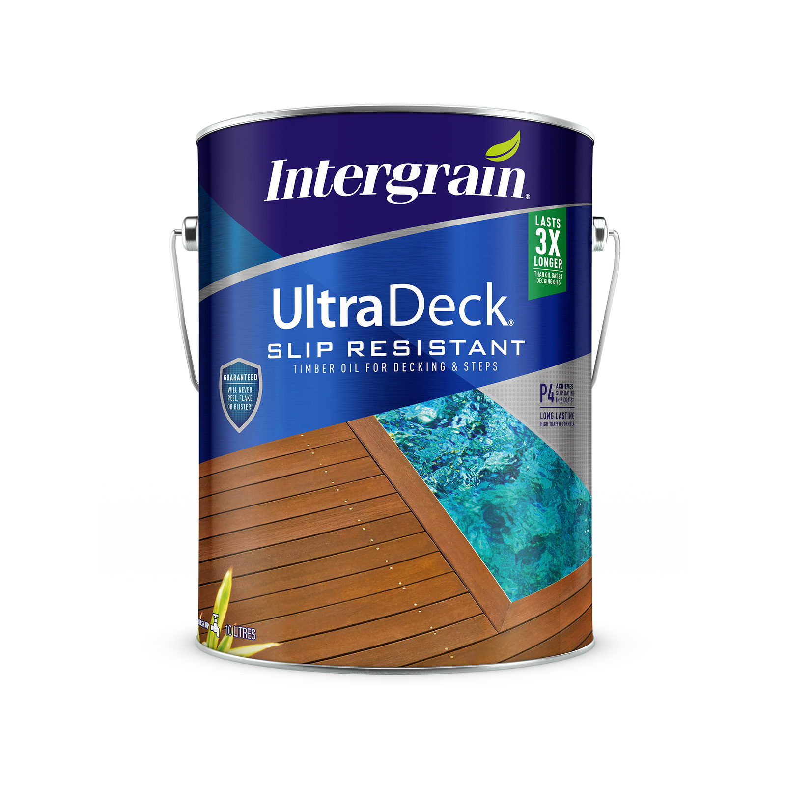 Intergrain 10L Natural Water Based UltraDeck Slip Resistant Decking Oil Bunnings Australia