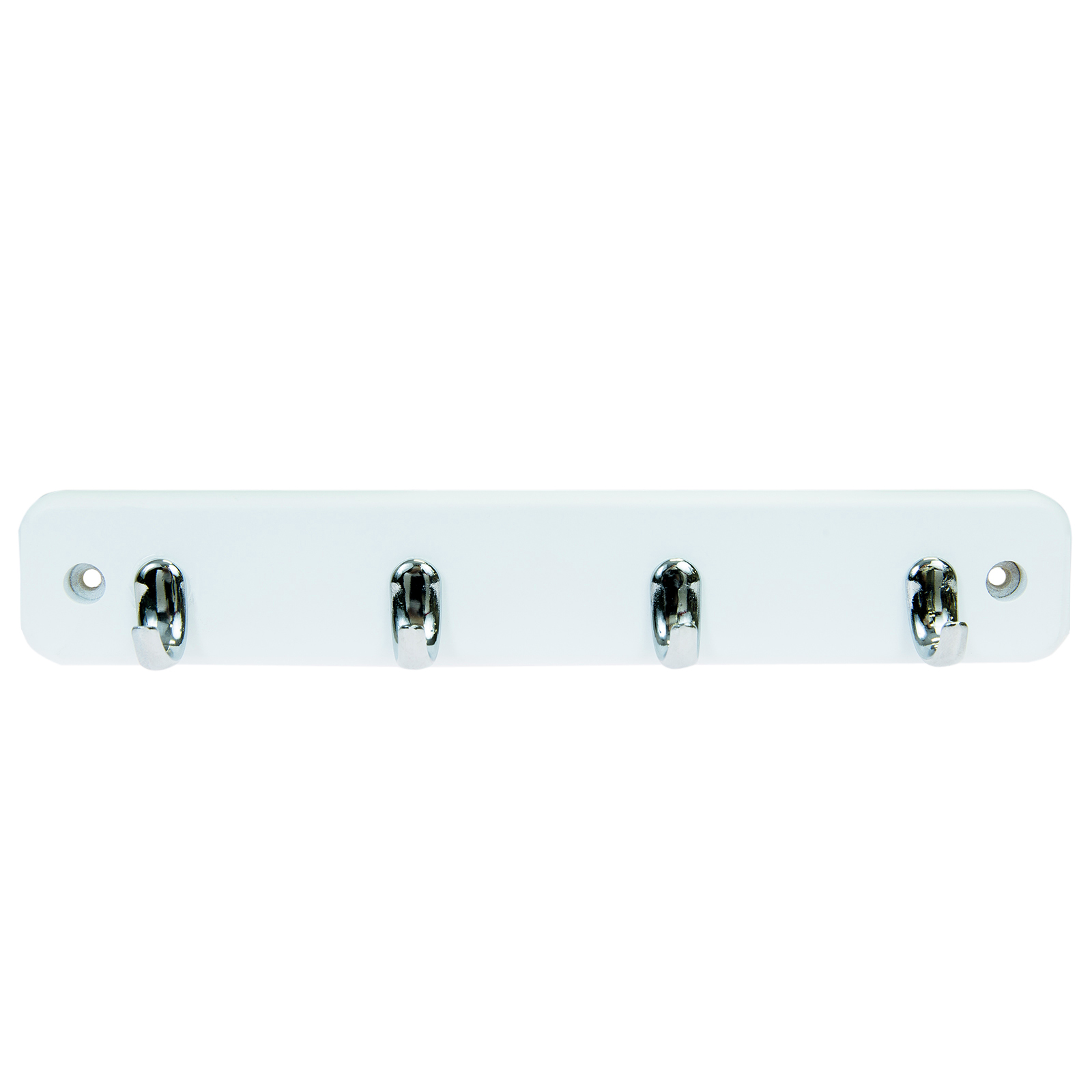 MODE 4 Brushed Nickel Hooks On White Board Key Rack - Bunnings Australia