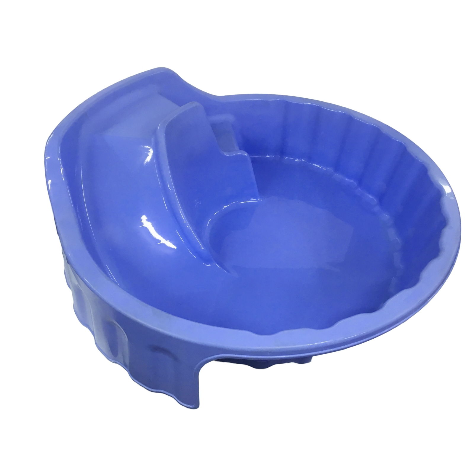 Fountain Products 1150 x 1150 x 380mm Blue Sandpit With Slide