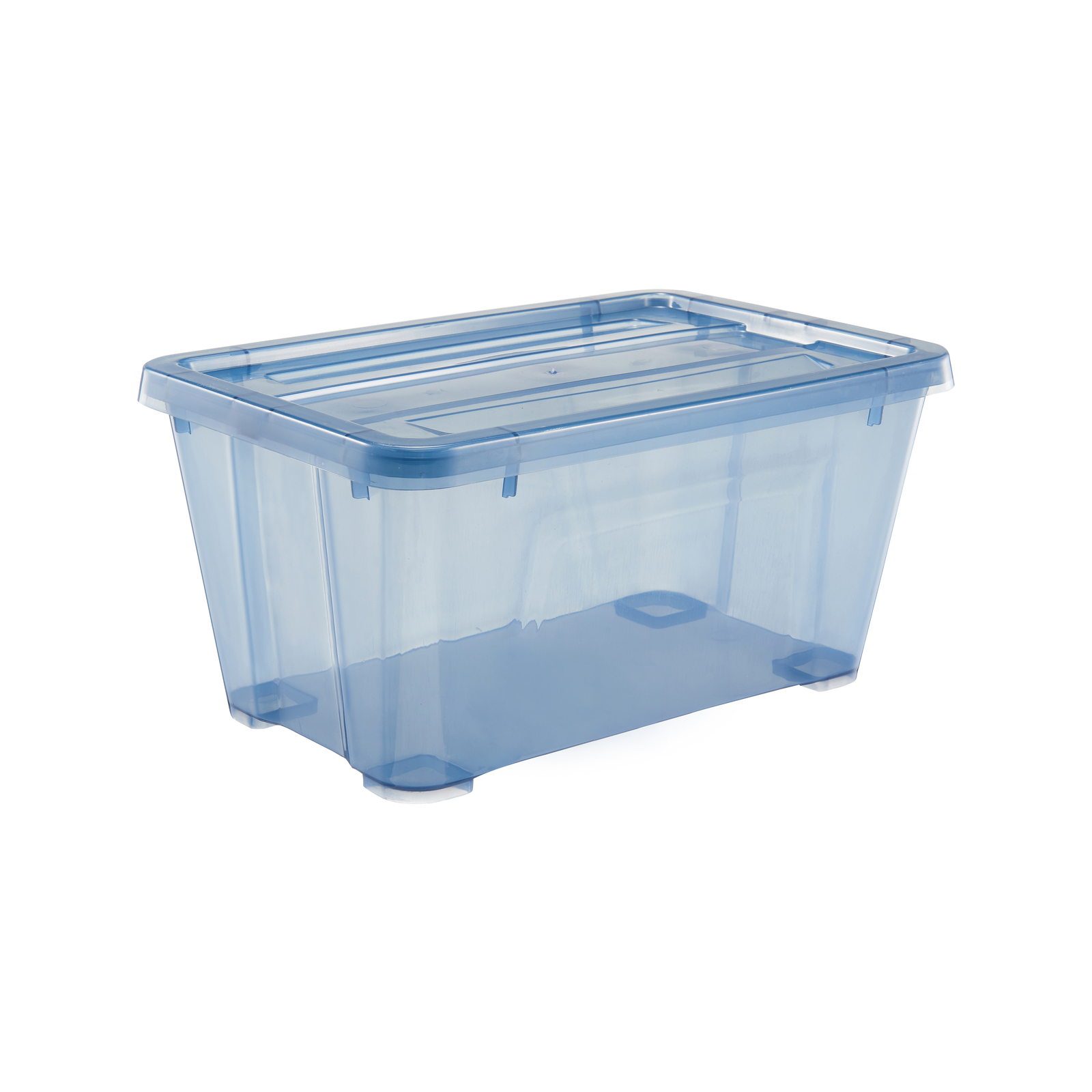 All Set 5L Translucent Stone Blue Modular Storage Container Bunnings